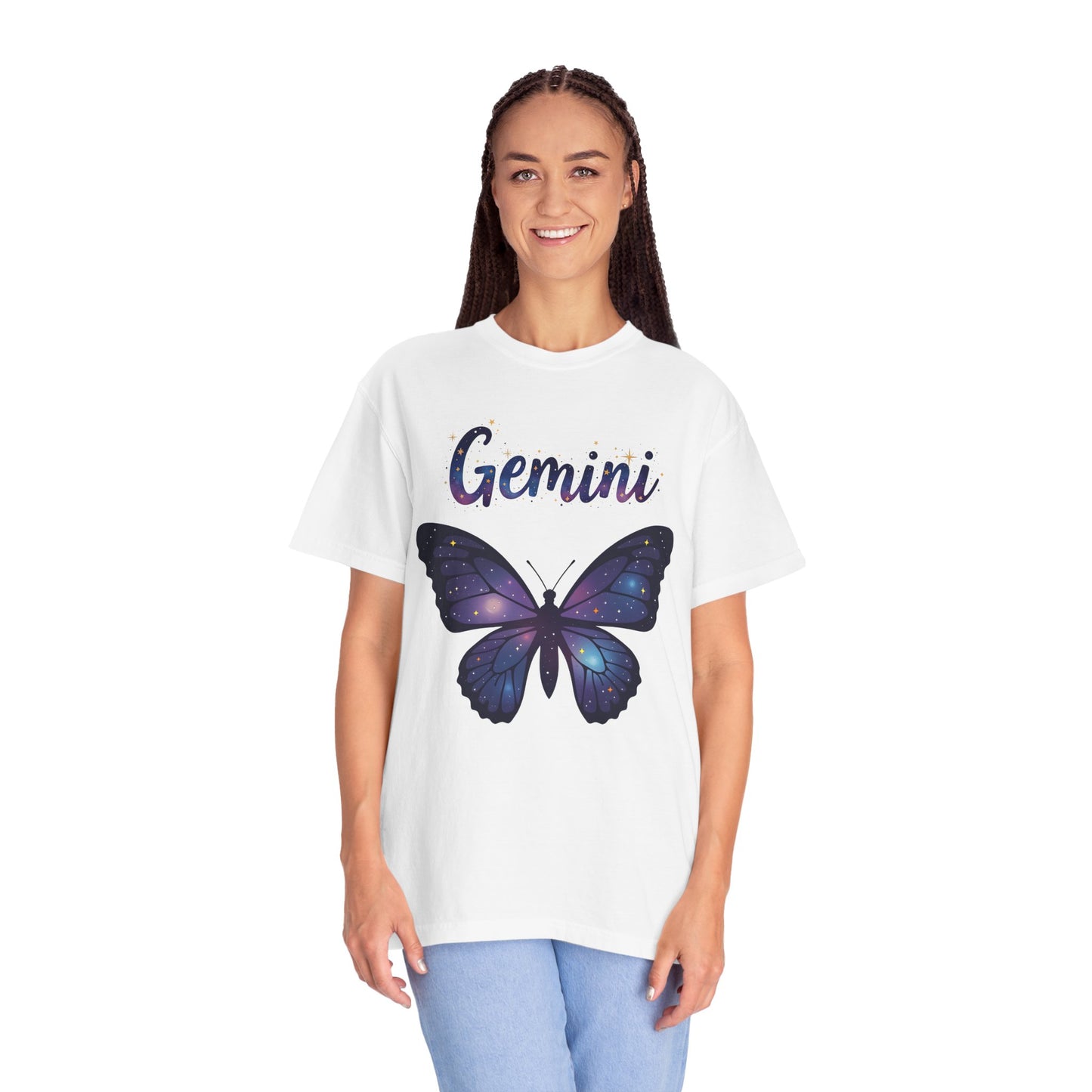 Gemini Butterfly Tee – Colorful Zodiac Shirt