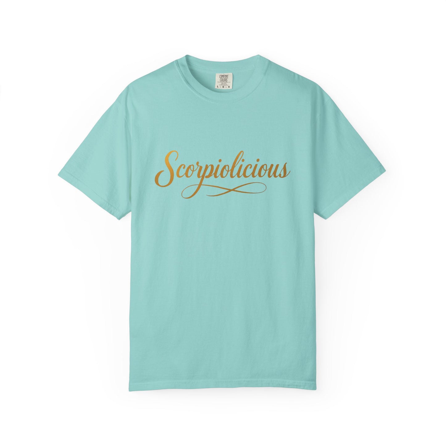 Scorpiolicious – Retro Script Scorpio Tee
