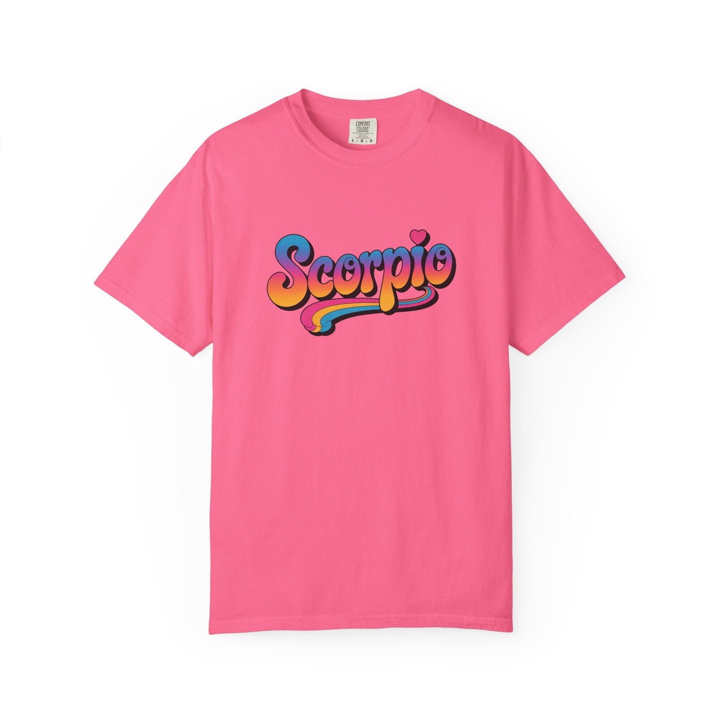 Scorpio Retro Groovy Tee – Multicolor Zodiac Shirt