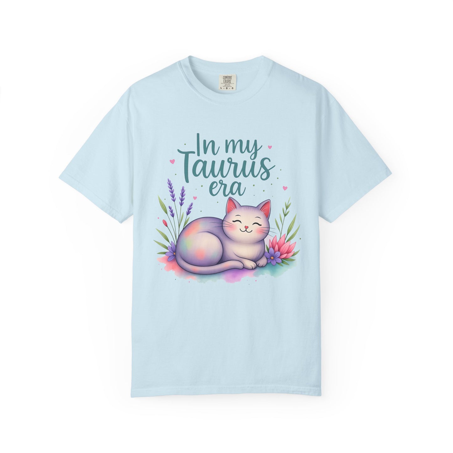In My Taurus Era – Colorful Zodiac Cat Tee