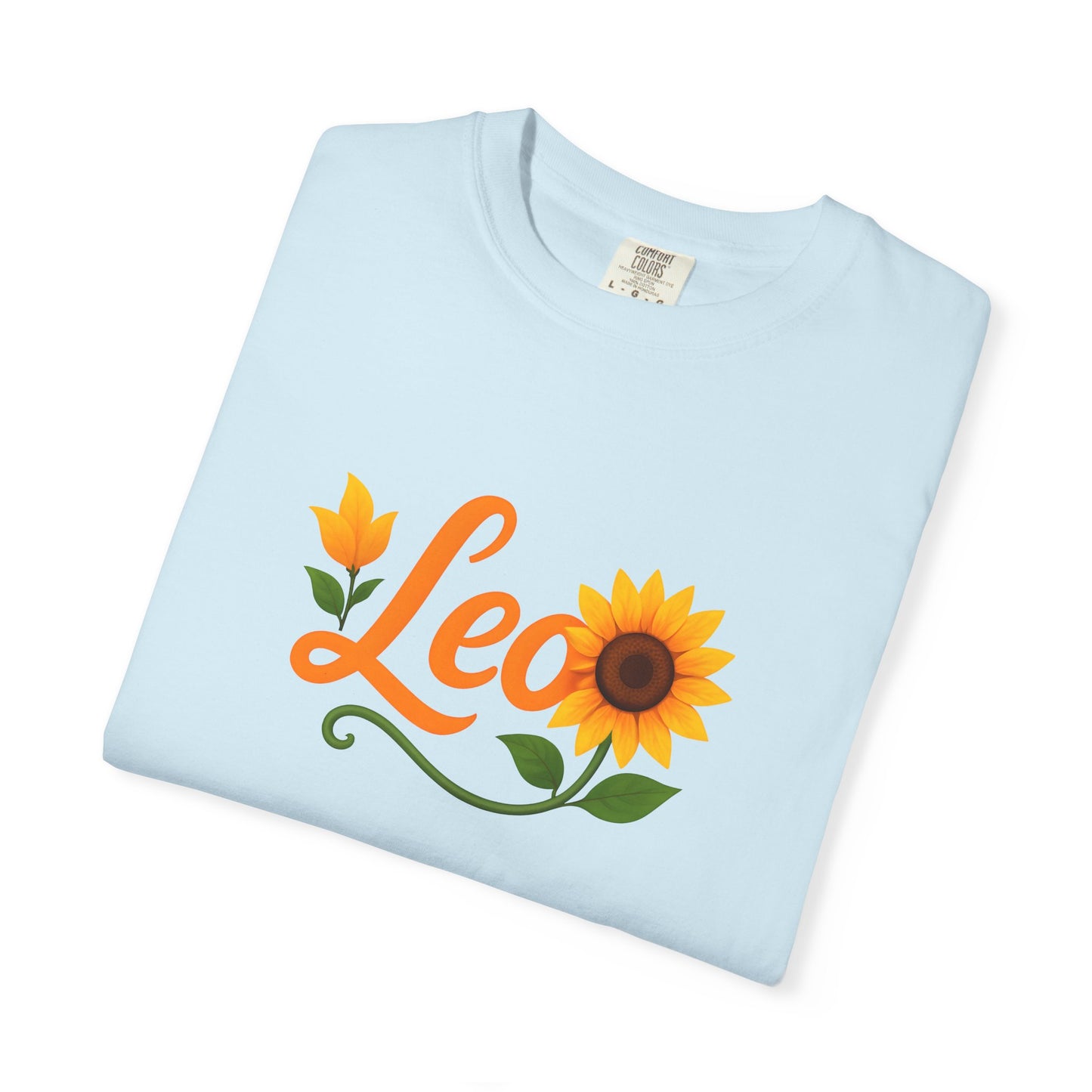 Leo Sunflower Tee β Retro Zodiac Shirt