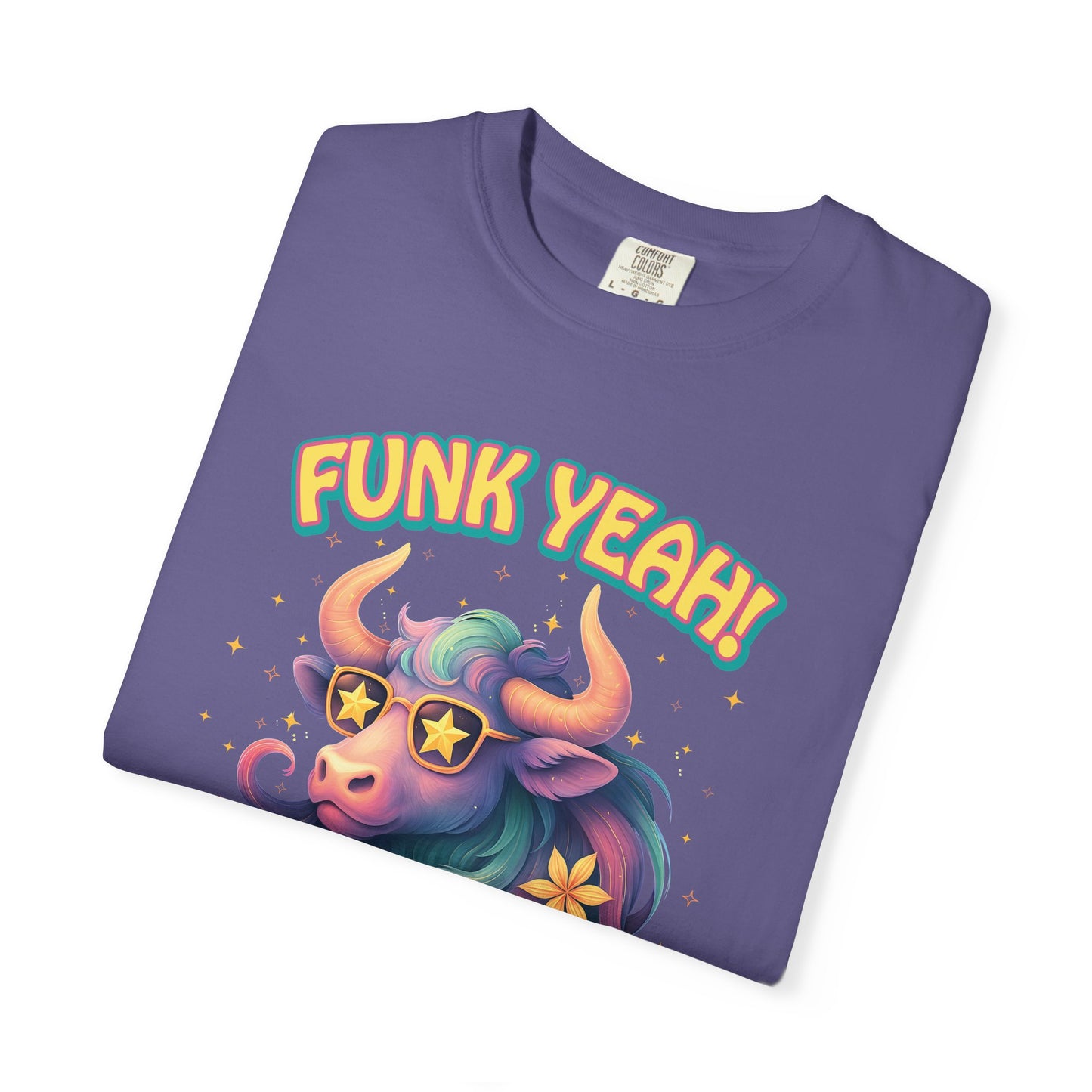 Funk Yeah I’m a Taurus T-Shirt | Cool Retro Taurus Graphic Tee | Comfort Colors 1717 | Astrology Shirt for Earth Signs