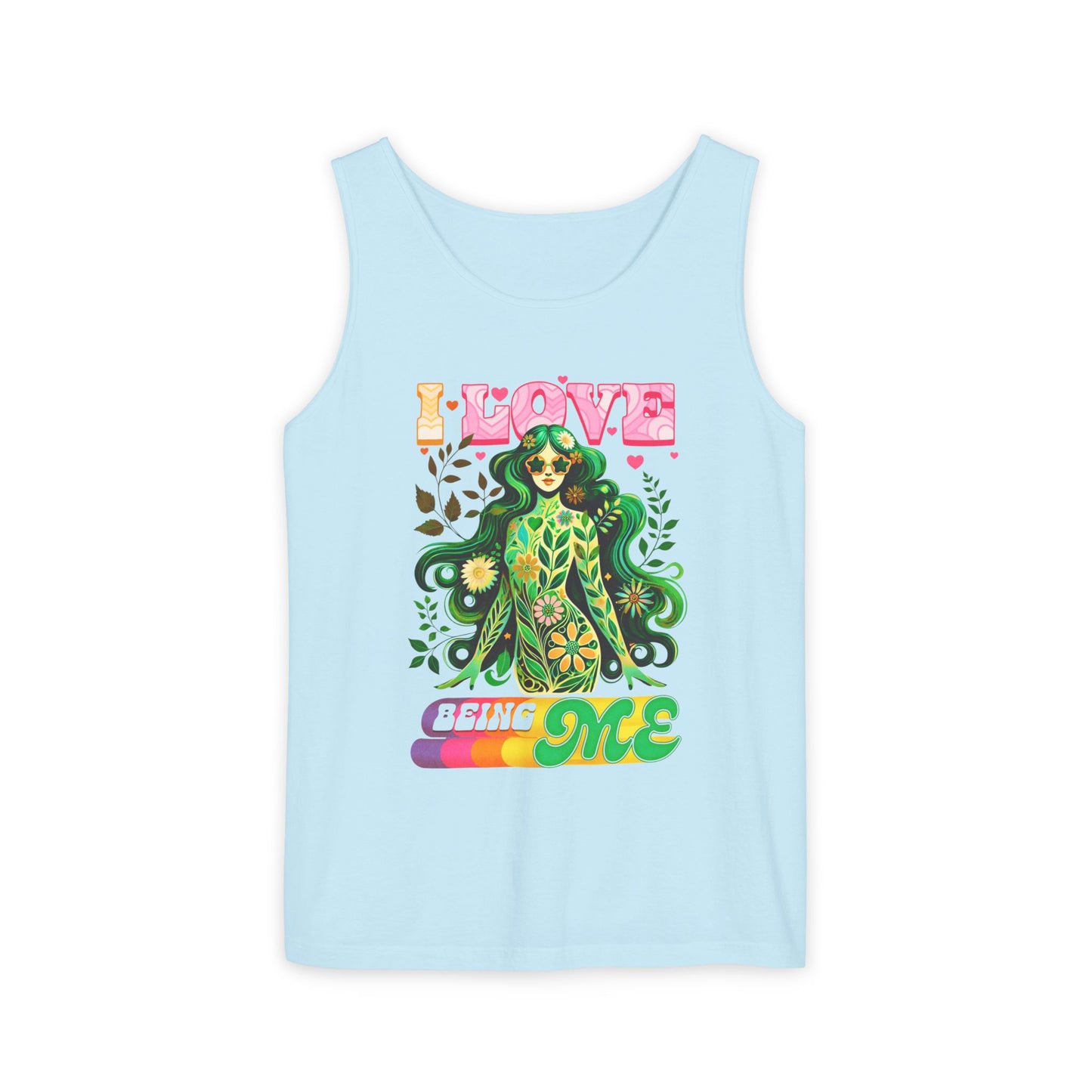 I Love Being Me - Colorful Retro Affirmation Tank (Unisex)