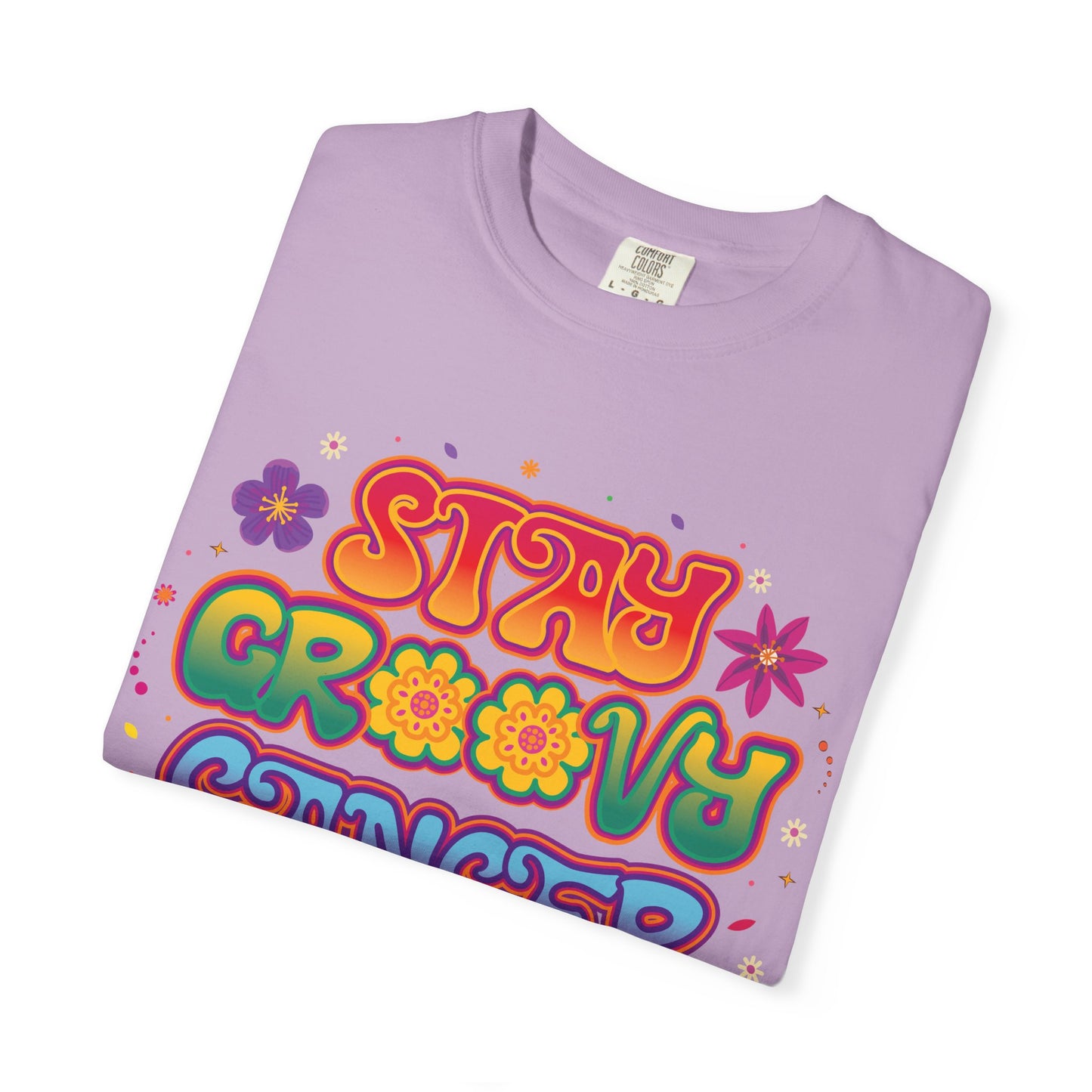 Stay Groovy Cancer Tee – Retro Colorful Zodiac Shirt