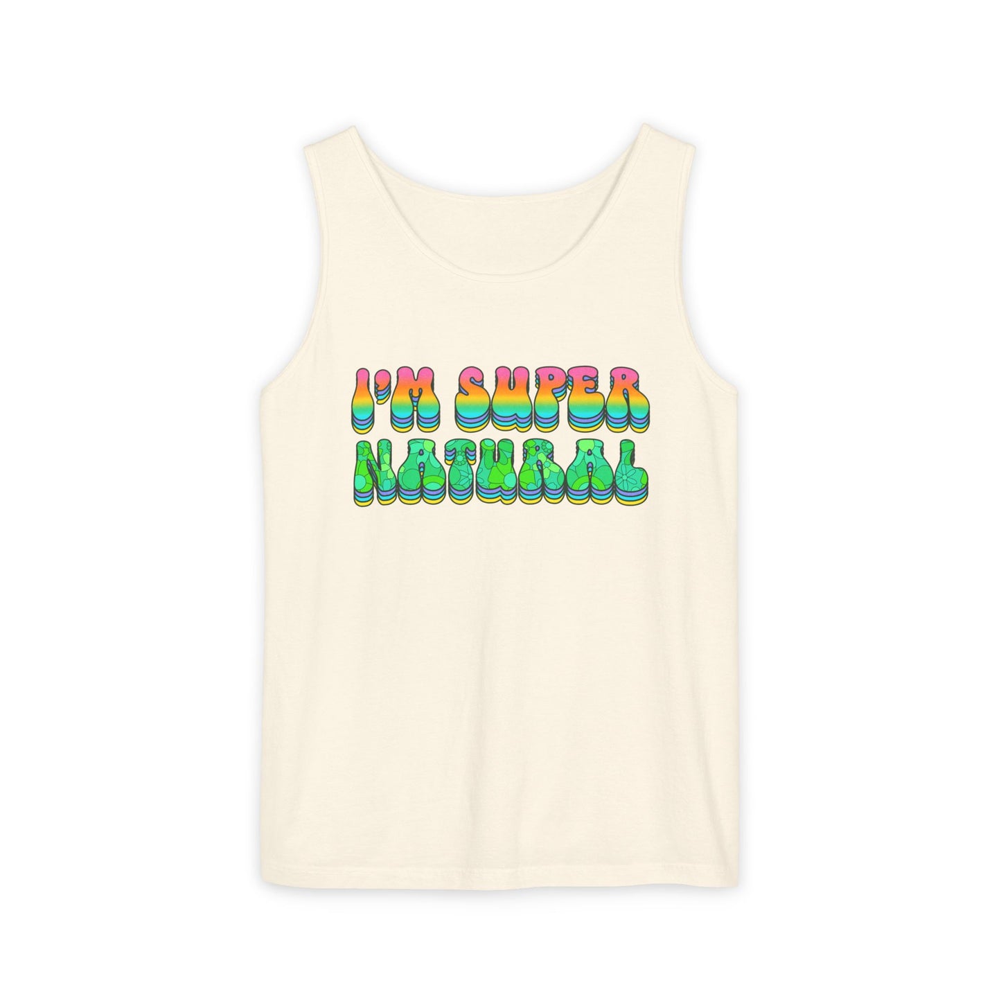 I'm Super Natural - Retro Affirmation virgo Tank Top (Unisex)