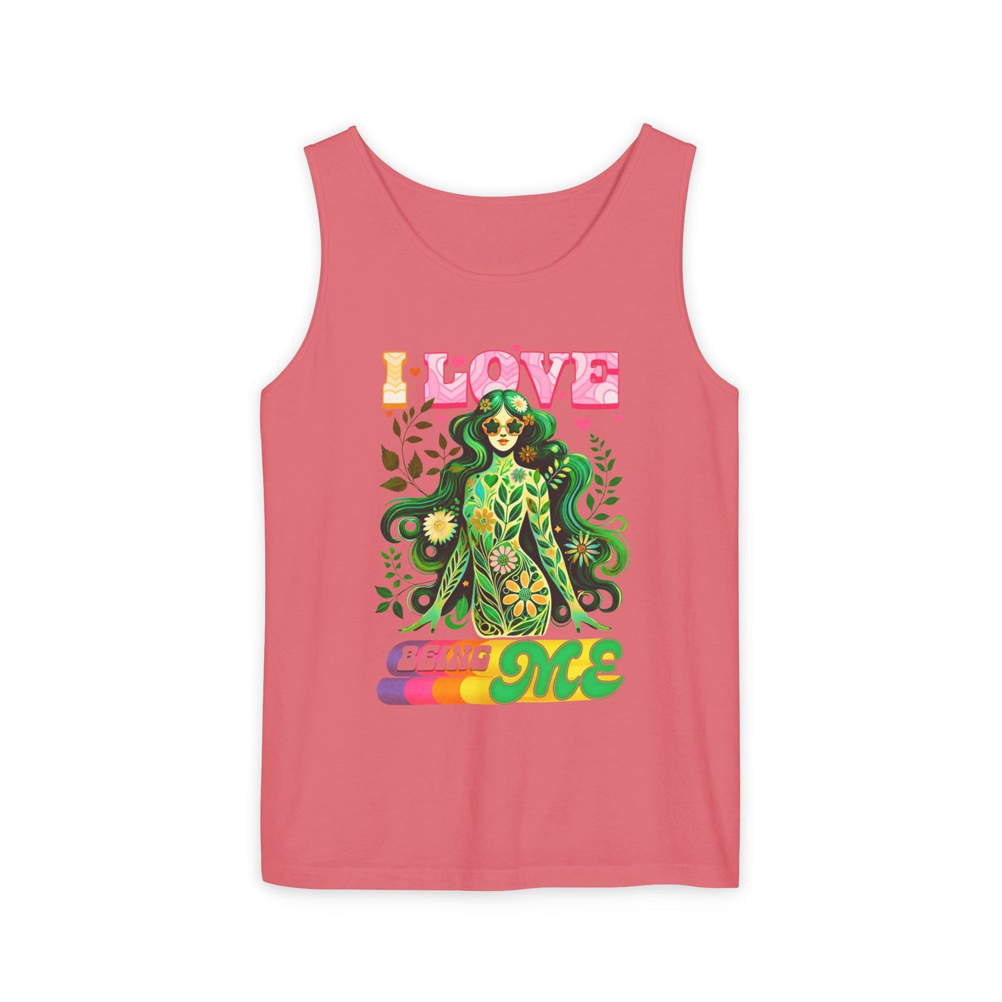 I Love Being Me - Colorful Retro Affirmation Tank (Unisex)