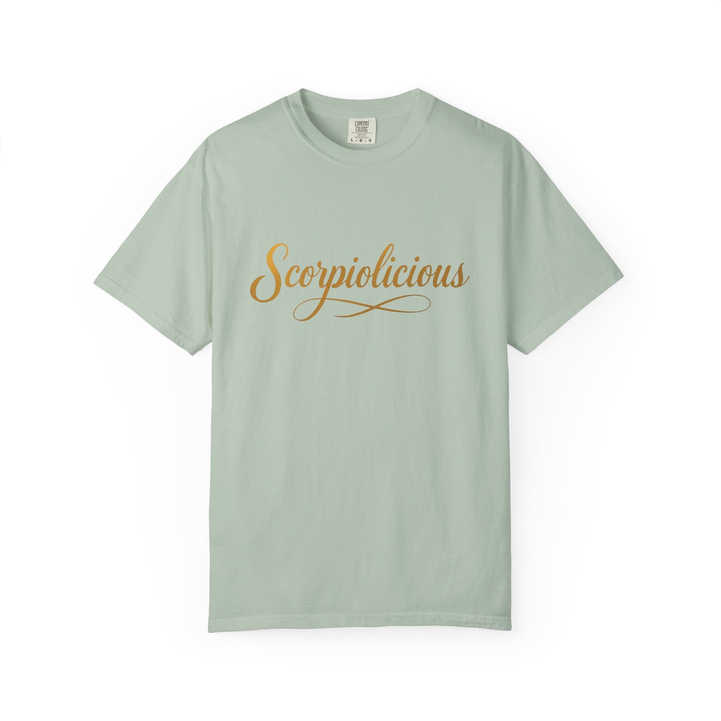 Scorpiolicious – Retro Script Scorpio Tee