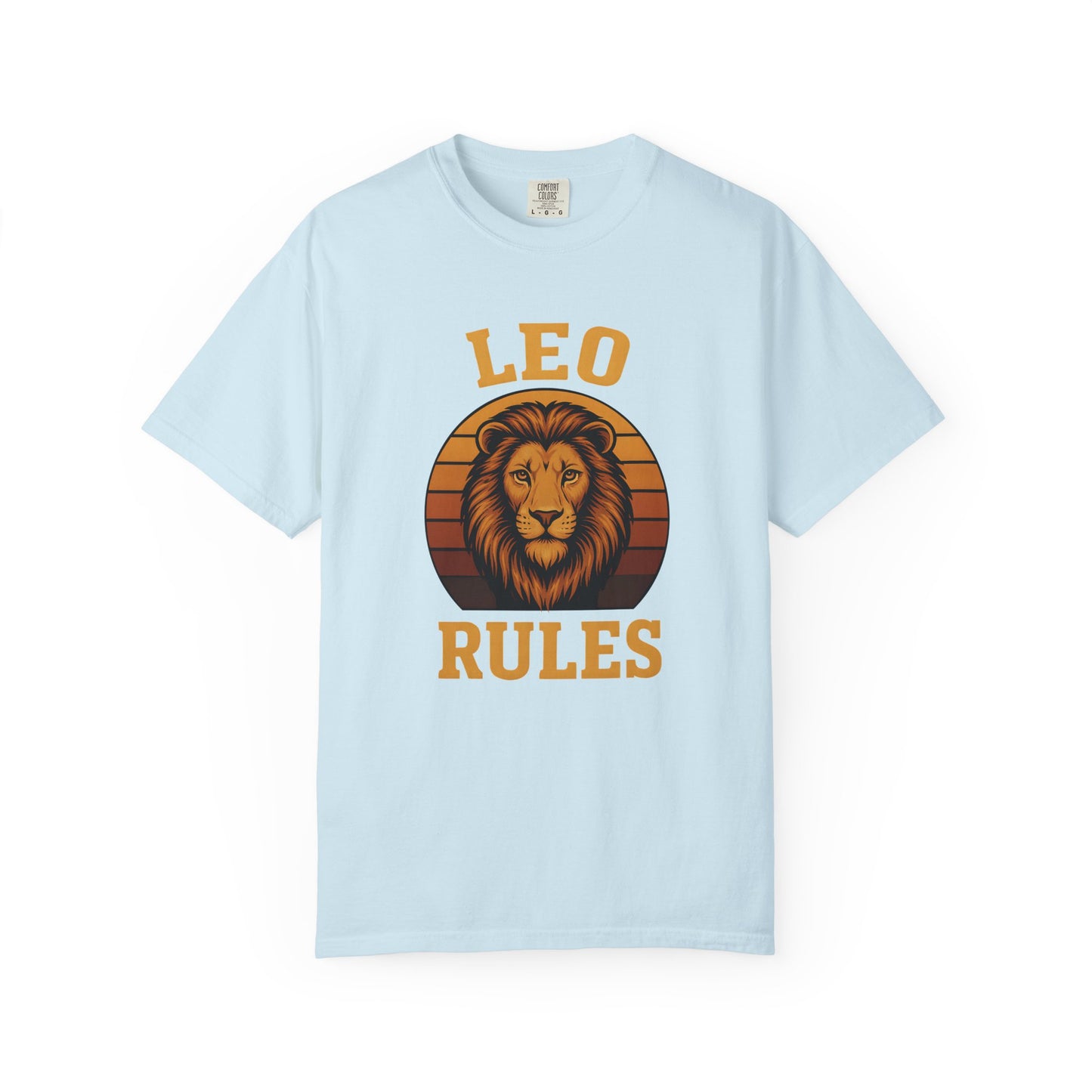 Leo Rules – Vintage Sunset Zodiac Tee