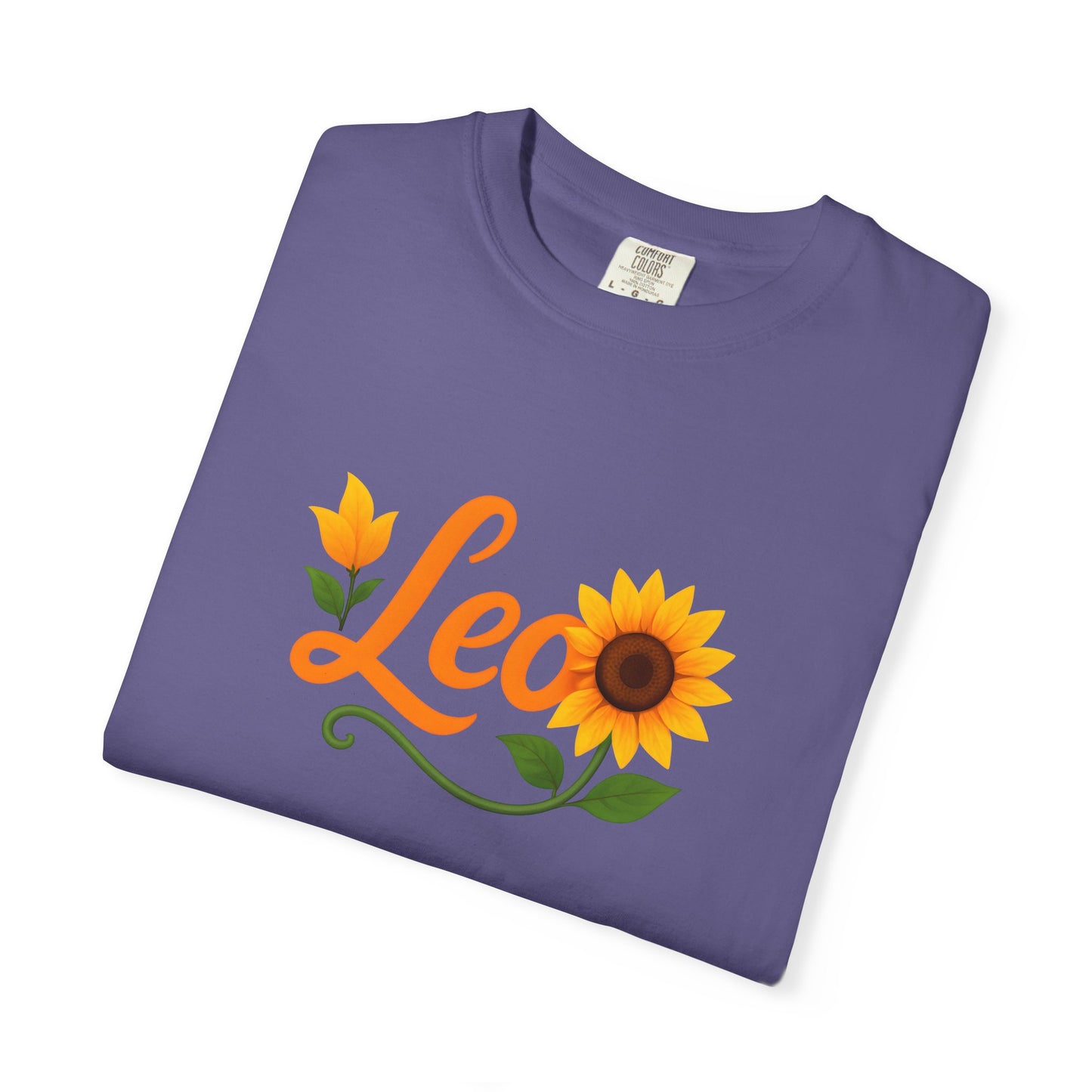 Leo Sunflower Tee β Retro Zodiac Shirt