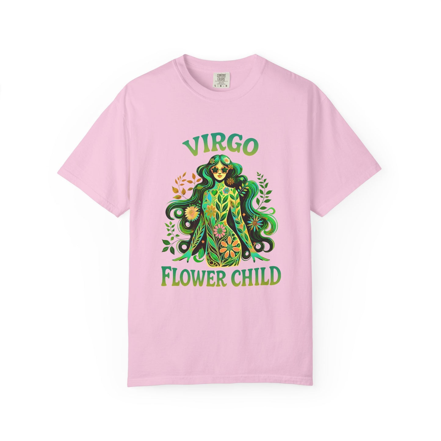 Virgo Flower Child – Vibrant Retro Zodiac Tee
