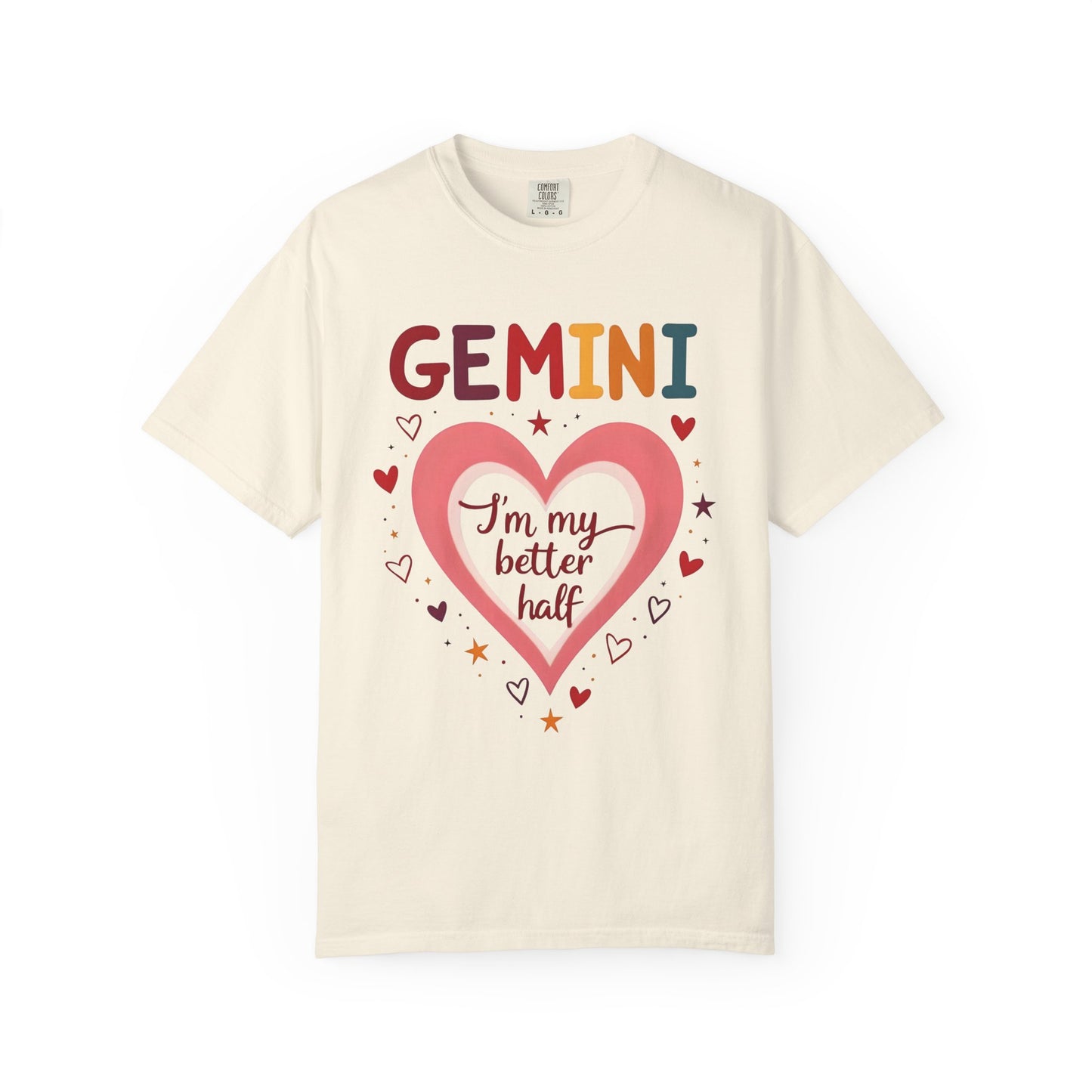 GEMINI Iām My Better Half Tee ā Colorful Retro Zodiac Shirt