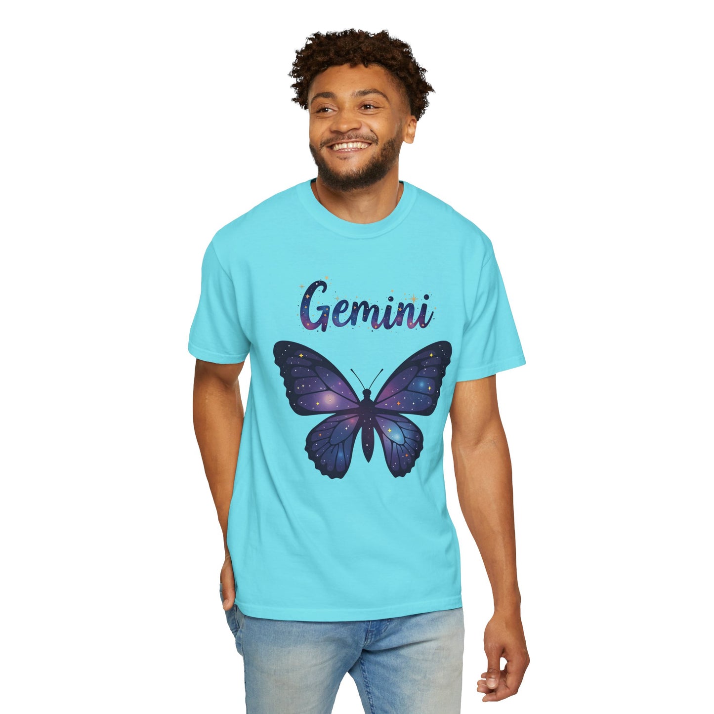 Gemini Butterfly Tee – Colorful Zodiac Shirt