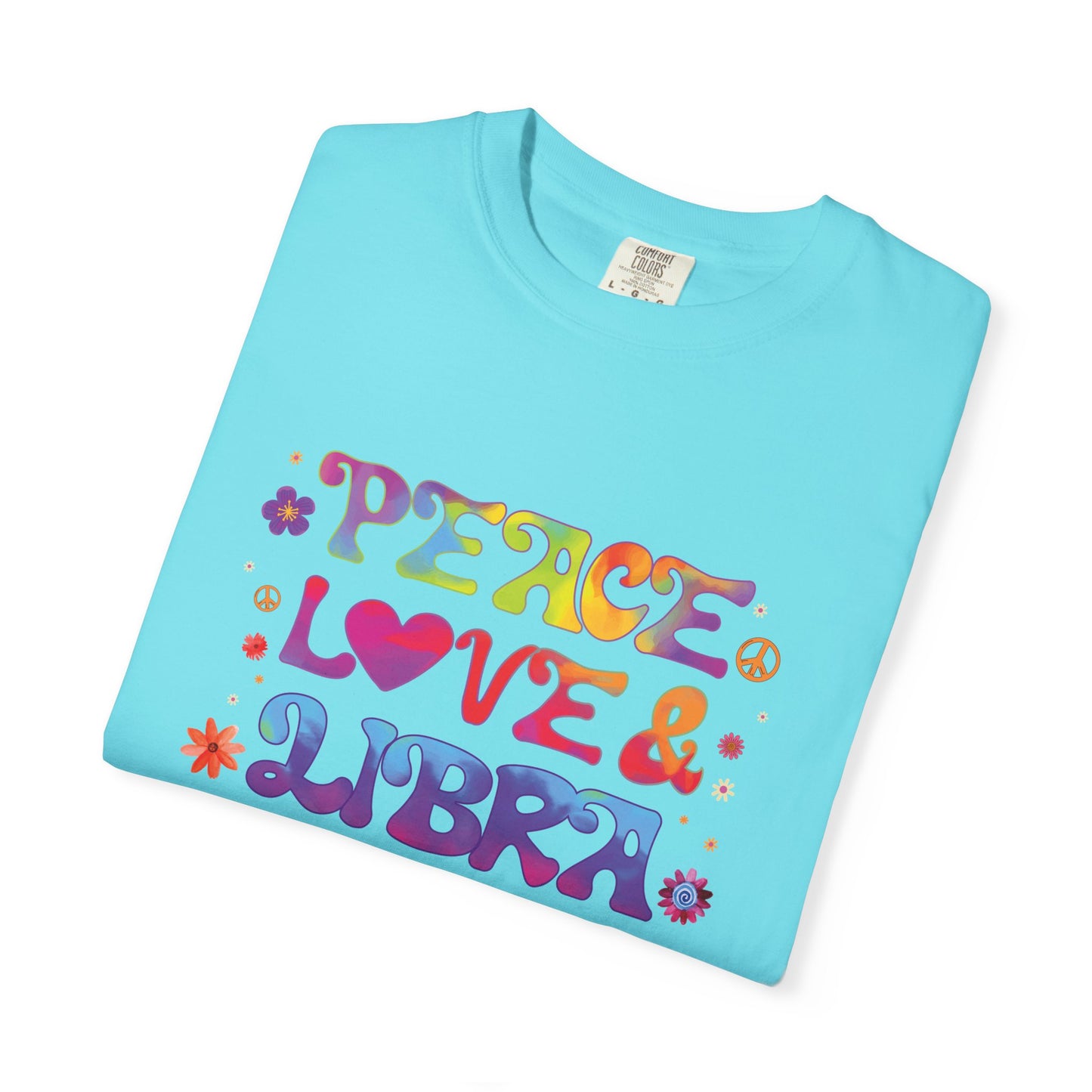 Peace Love & Libra – Groovy 70s-Inspired Zodiac Tee