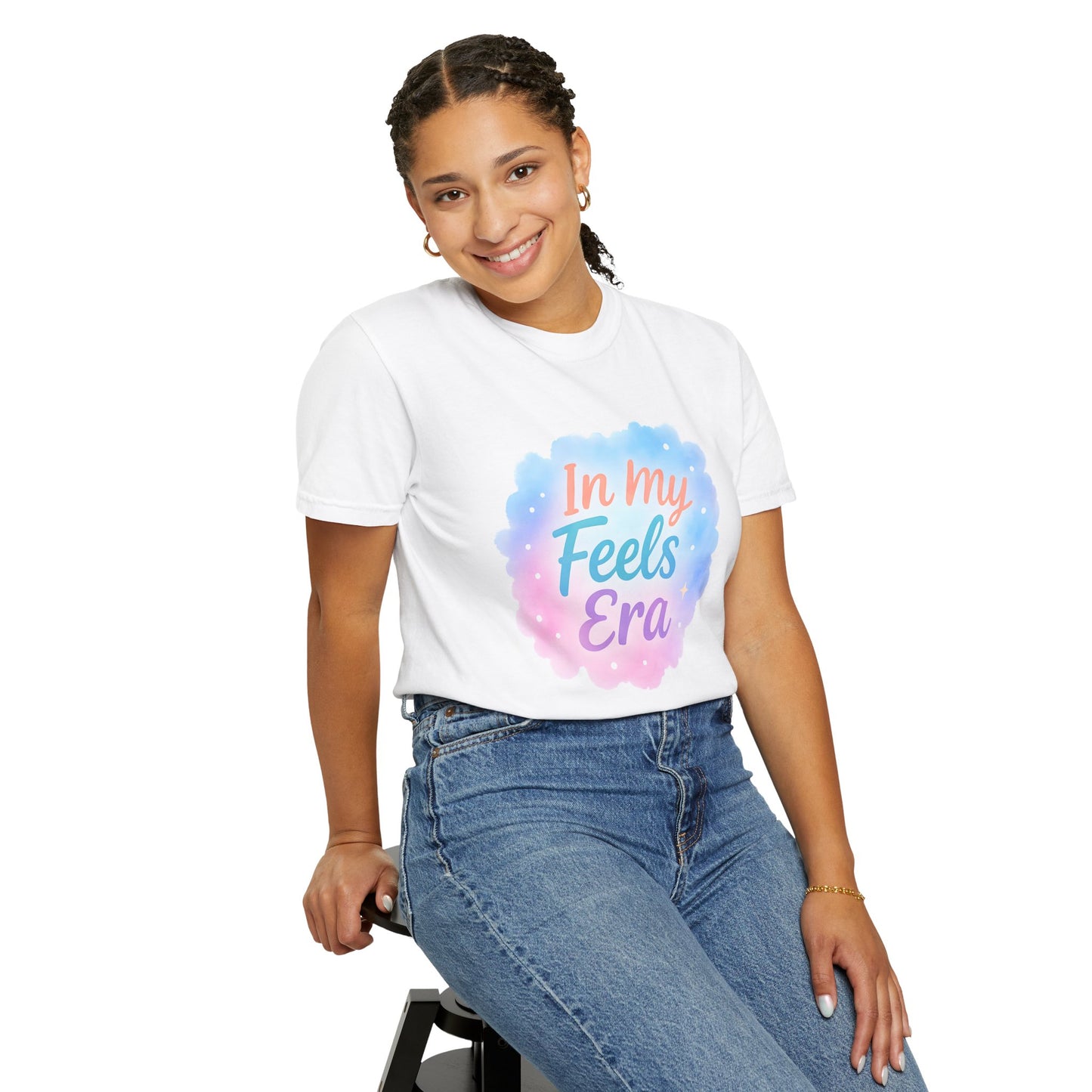 In My Feels Era Affirmation Tee – Soft Pastel Self-Love Shirt