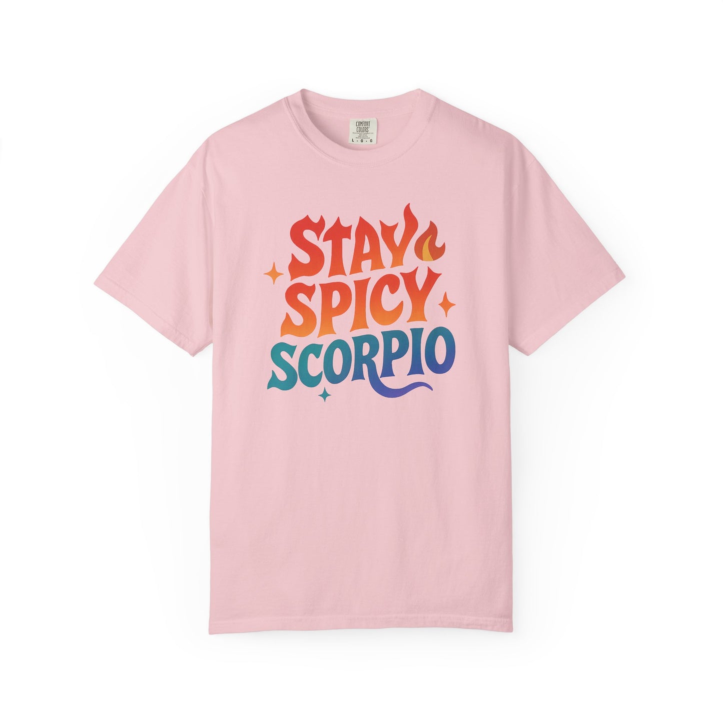 Stay Spicy Scorpio Tee – Colorful Zodiac Shirt