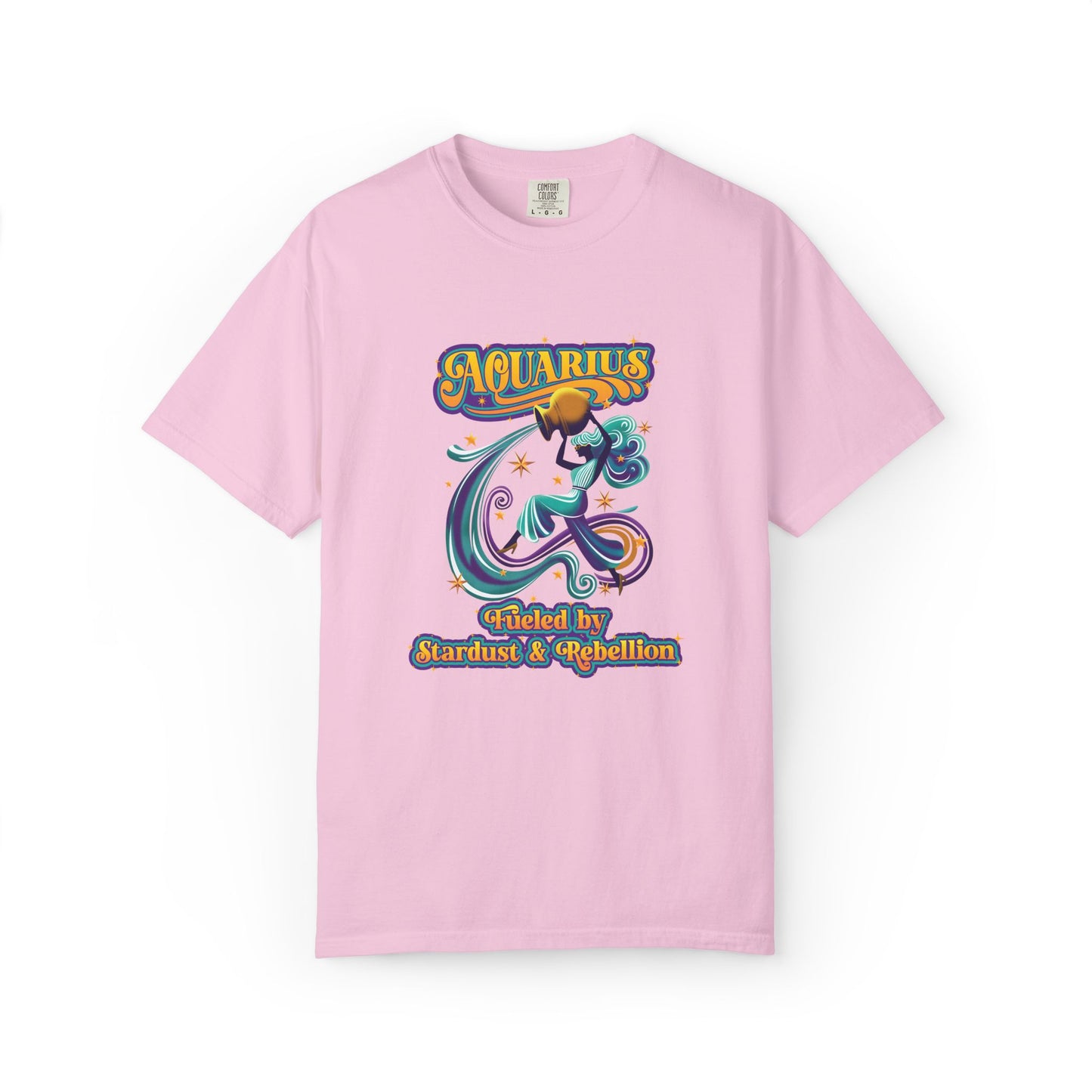 Aquarius Fueled by Stardust & Rebellion – Retro Rebel Tee