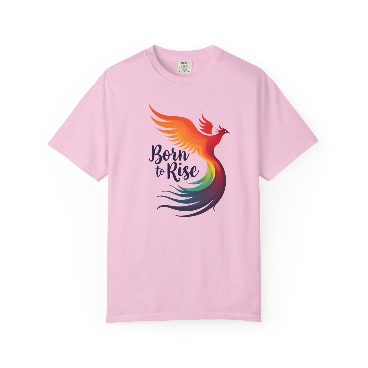 Born to Rise - Colorful Phoenix Affirmation Empowerment Tee