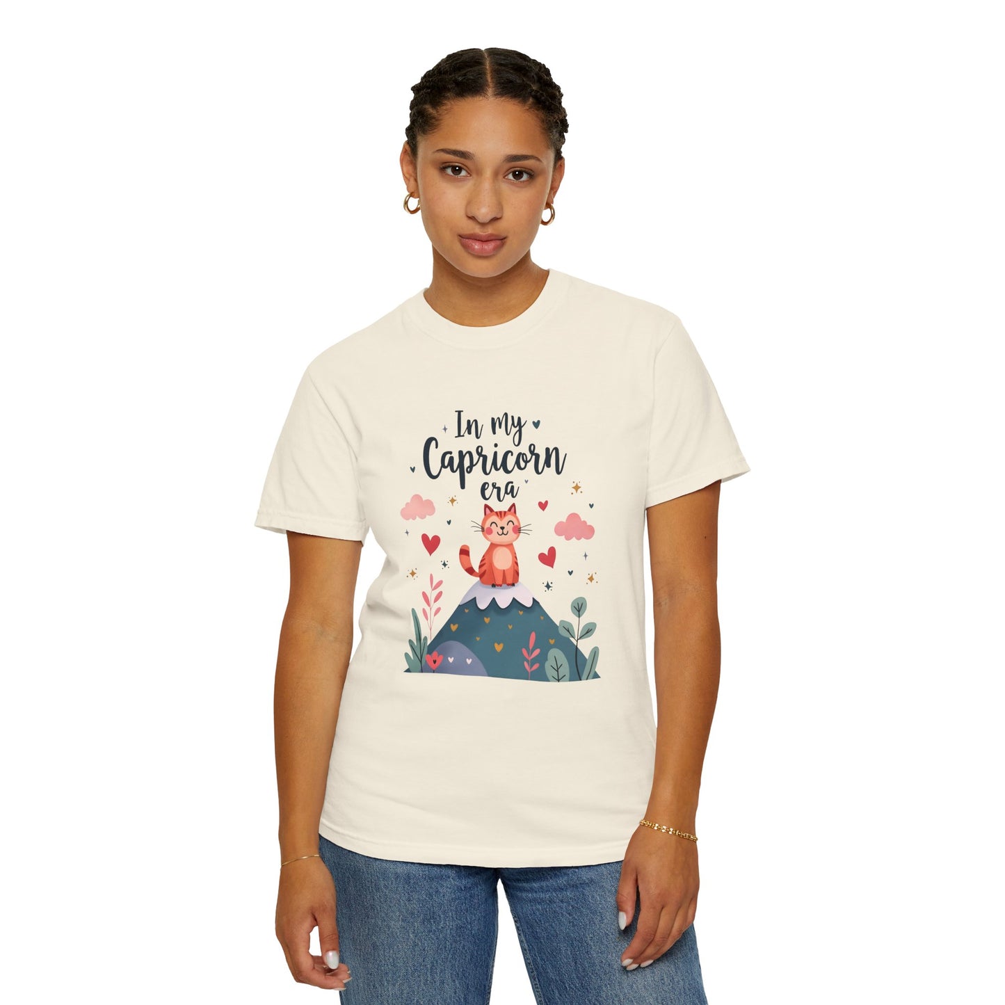 In My Capricorn Era – Cozy Cat Mountain Tee