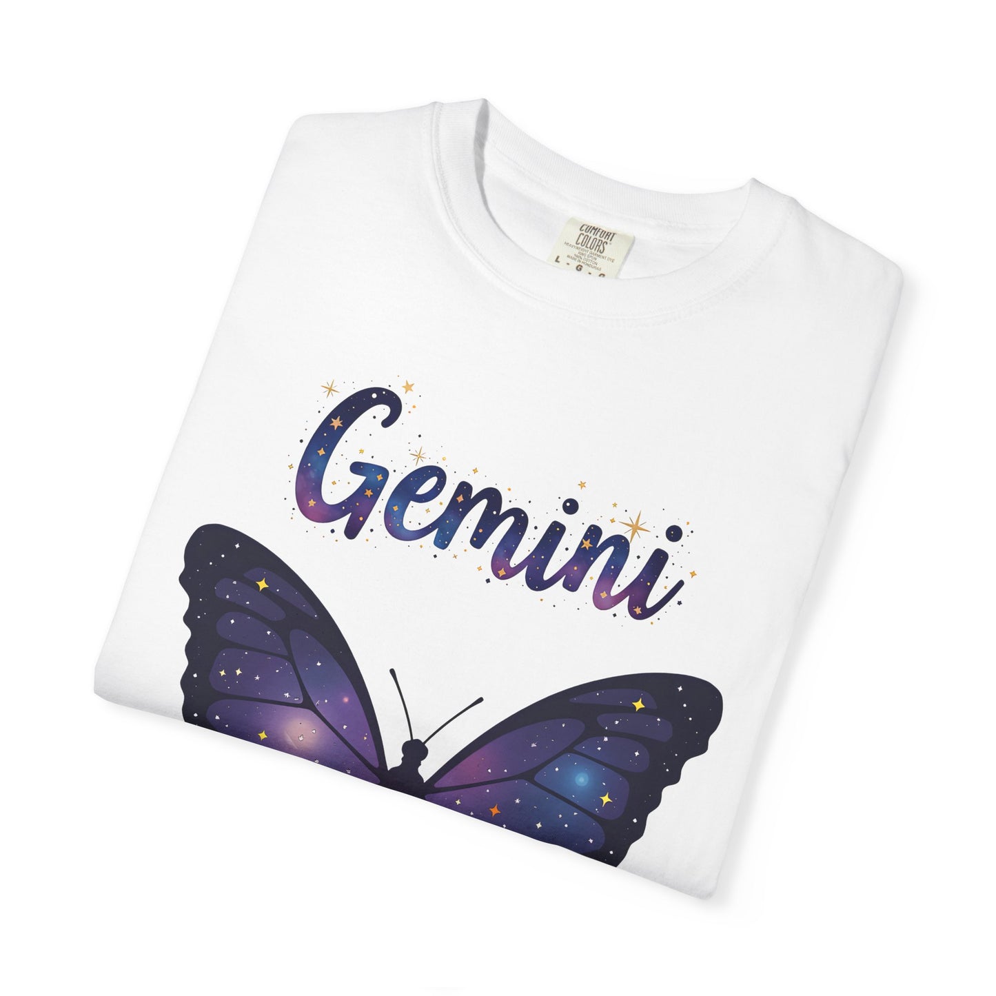 Gemini Butterfly Tee – Colorful Zodiac Shirt