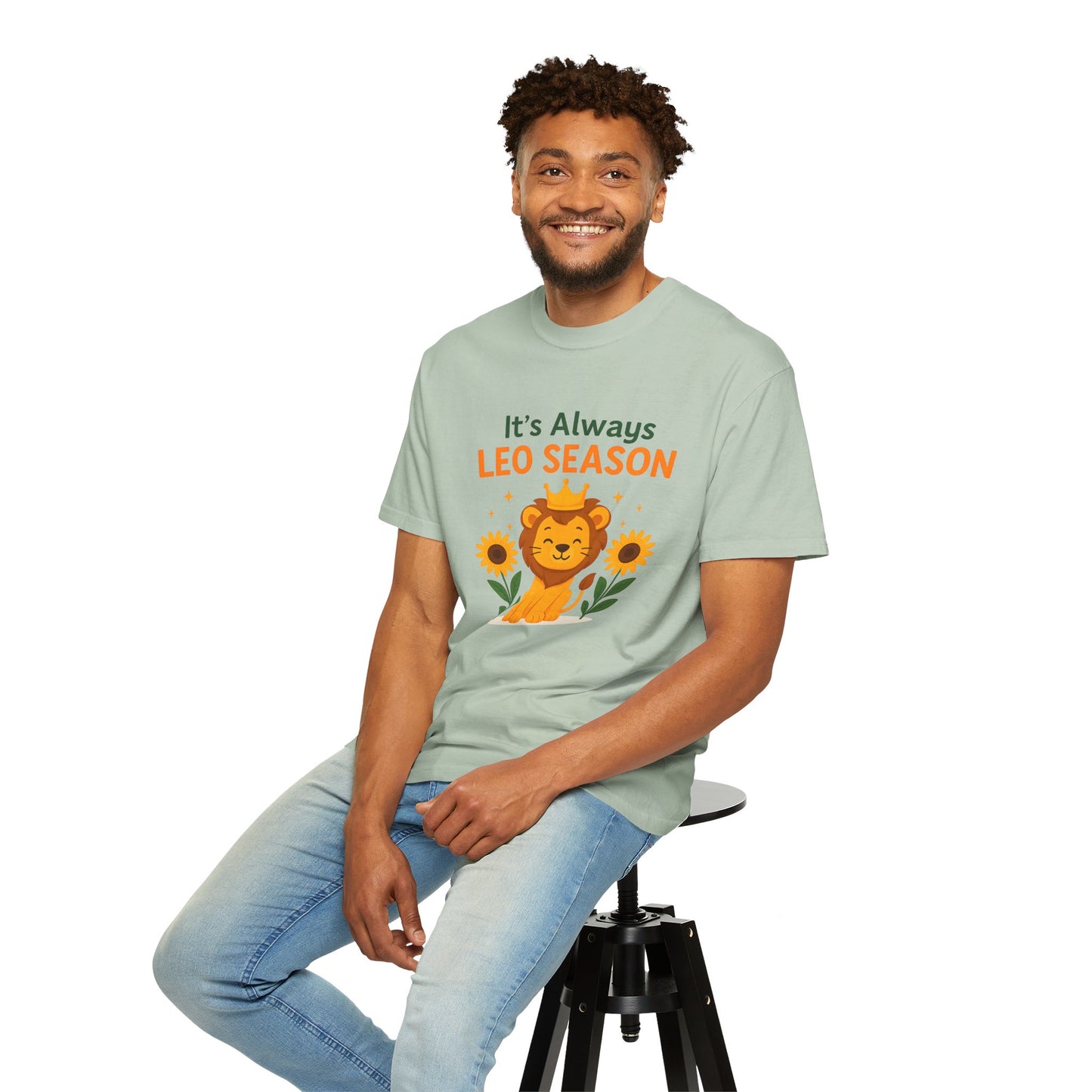 It’s Always Leo Season – Funny Sunflower Lion Tee