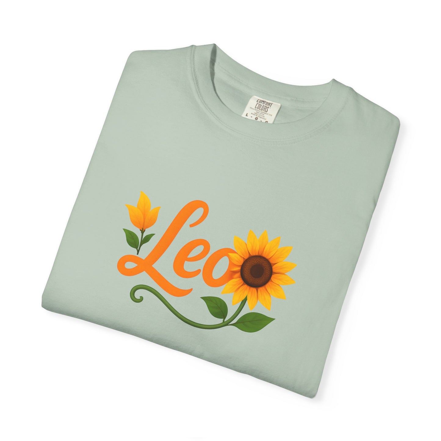 Leo Sunflower Tee β Retro Zodiac Shirt