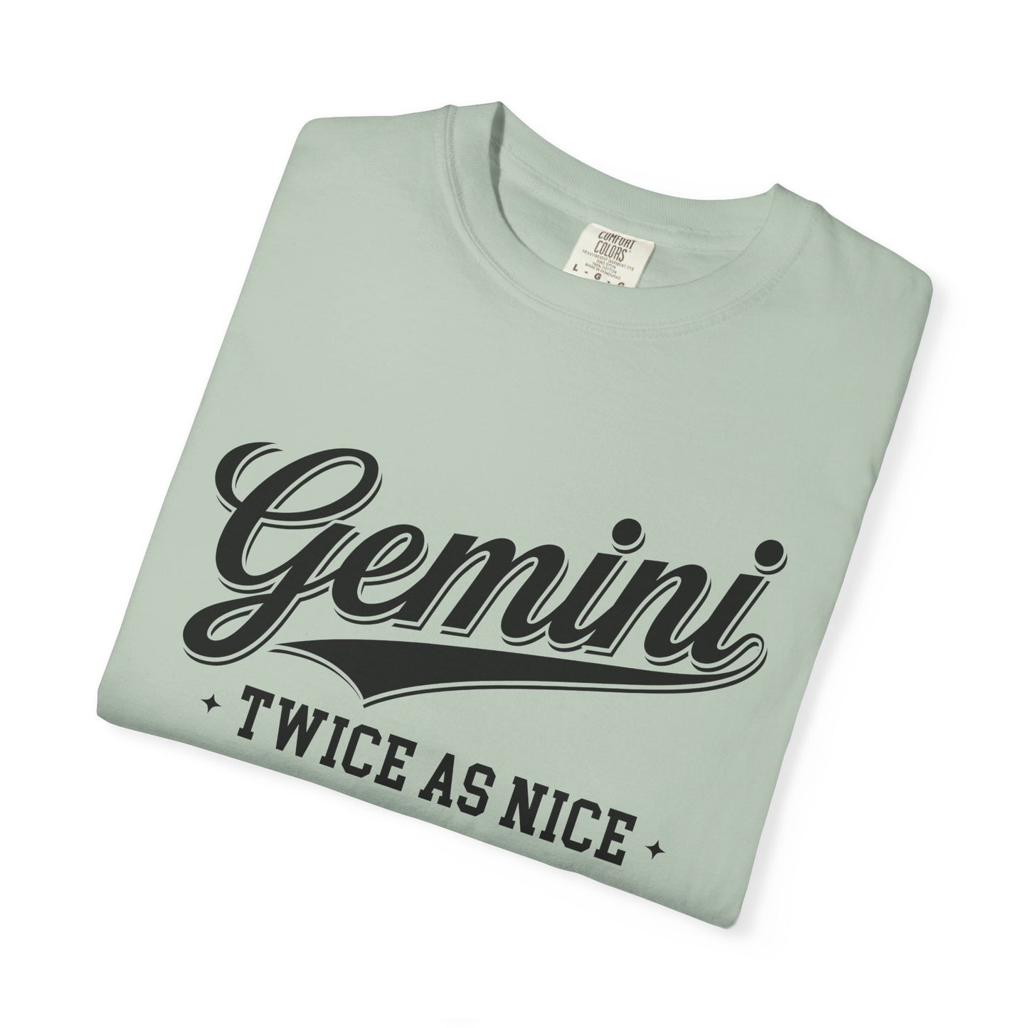 Gemini “Twice As Nice” Zodiac- Retro Astrology Tee - Unisex Graphic Shirt