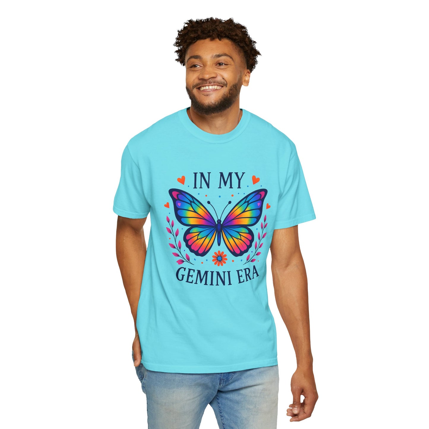 In My Gemini Era - Rainbow Butterfly Zodiac Tee