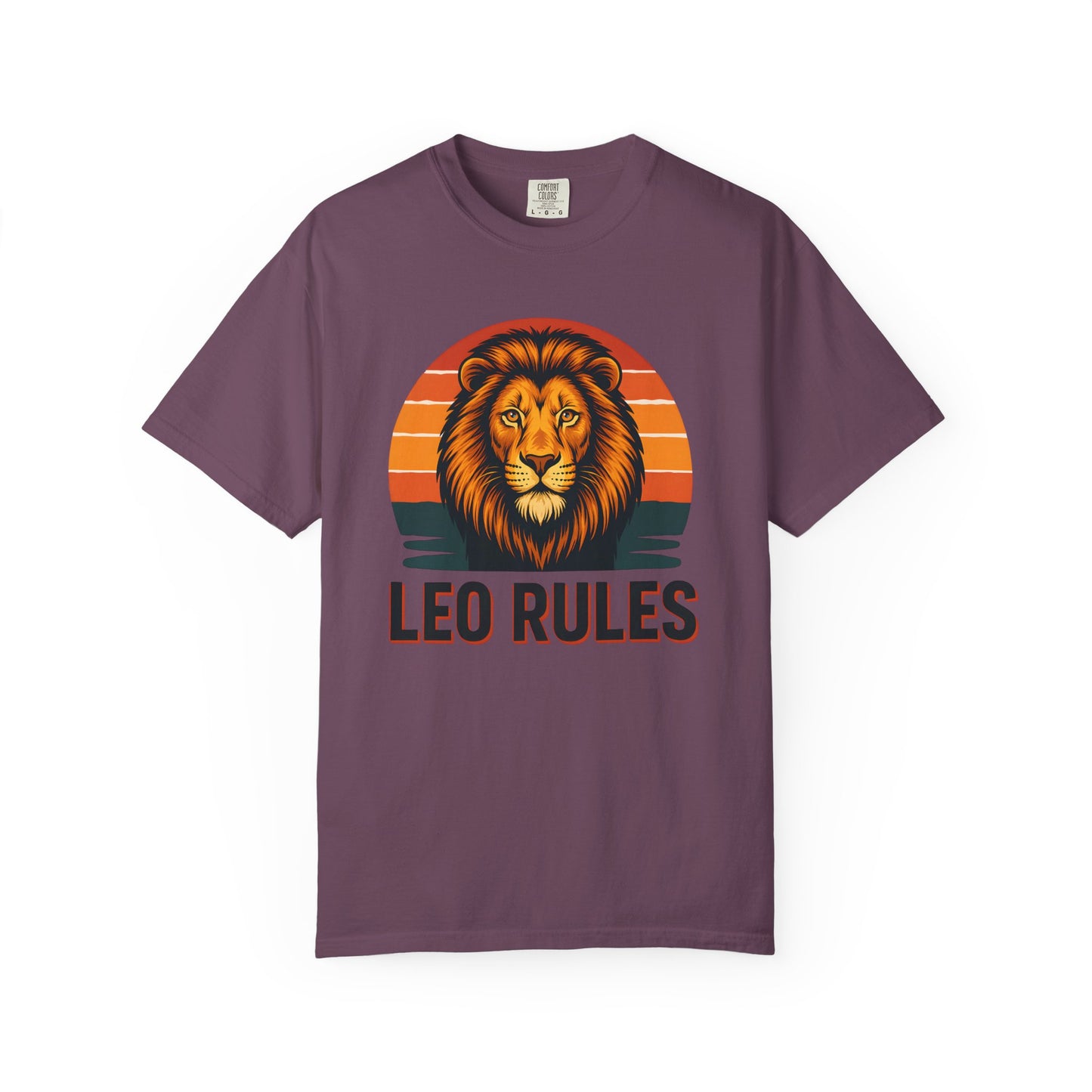 Leo Rules - Retro Rainbow Power Tee