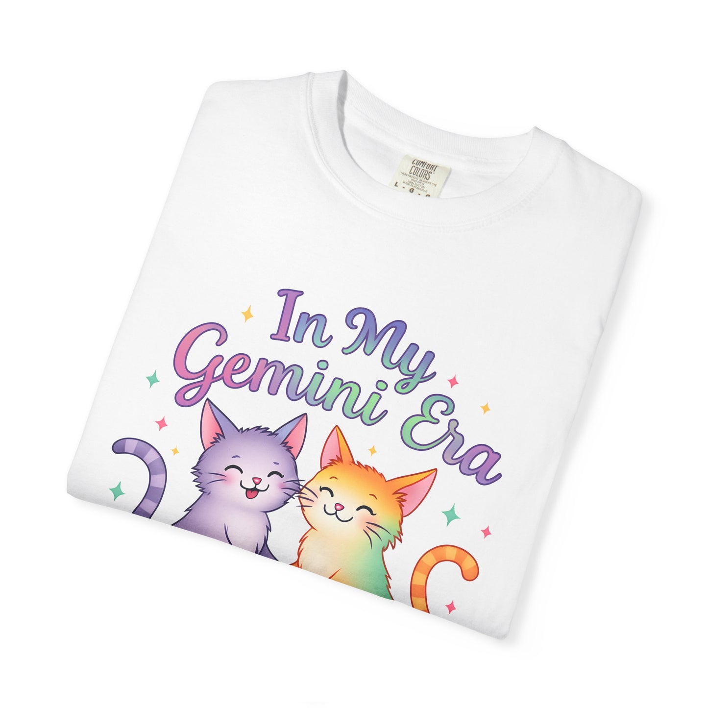In My Gemini Era Tee – Colorful Cute Zodiac Shirt