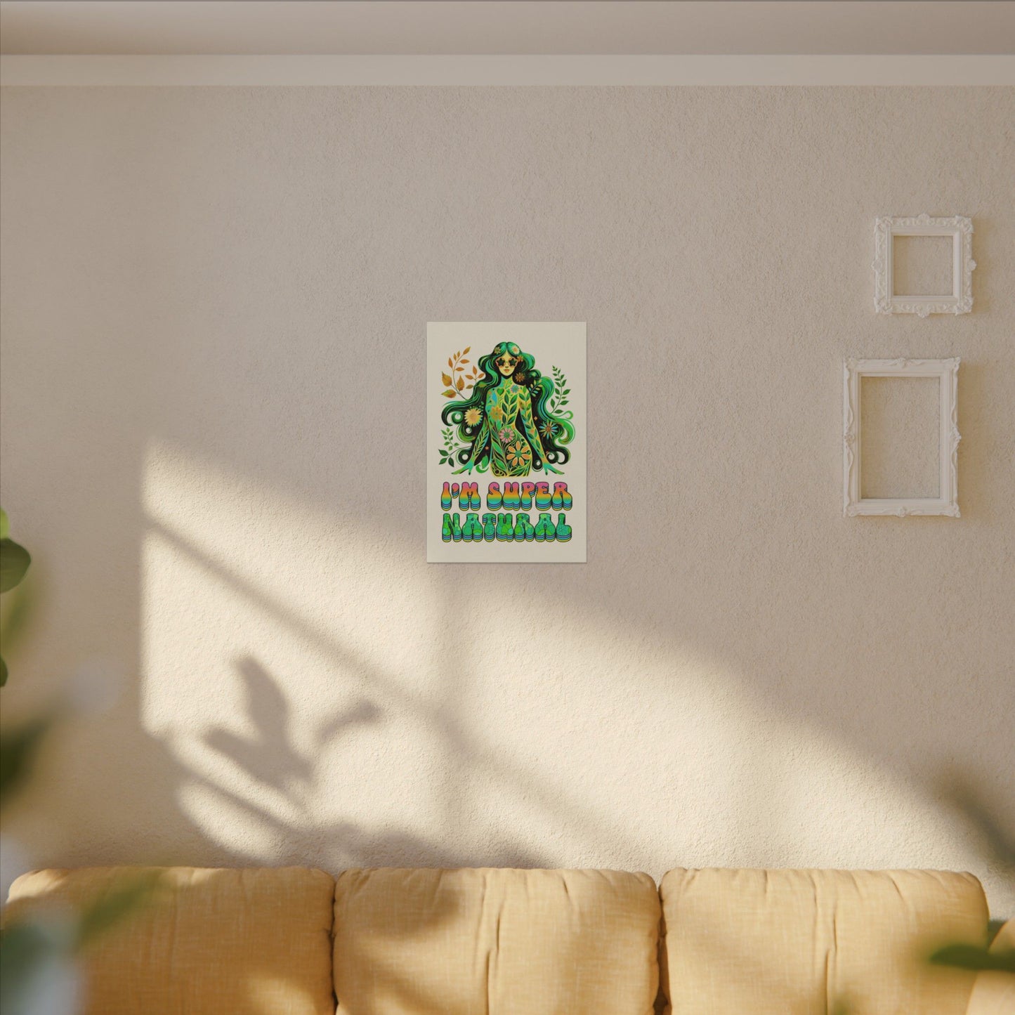 I’m Super Natural – Retro Radiant Affirmation Canvas Wall Art