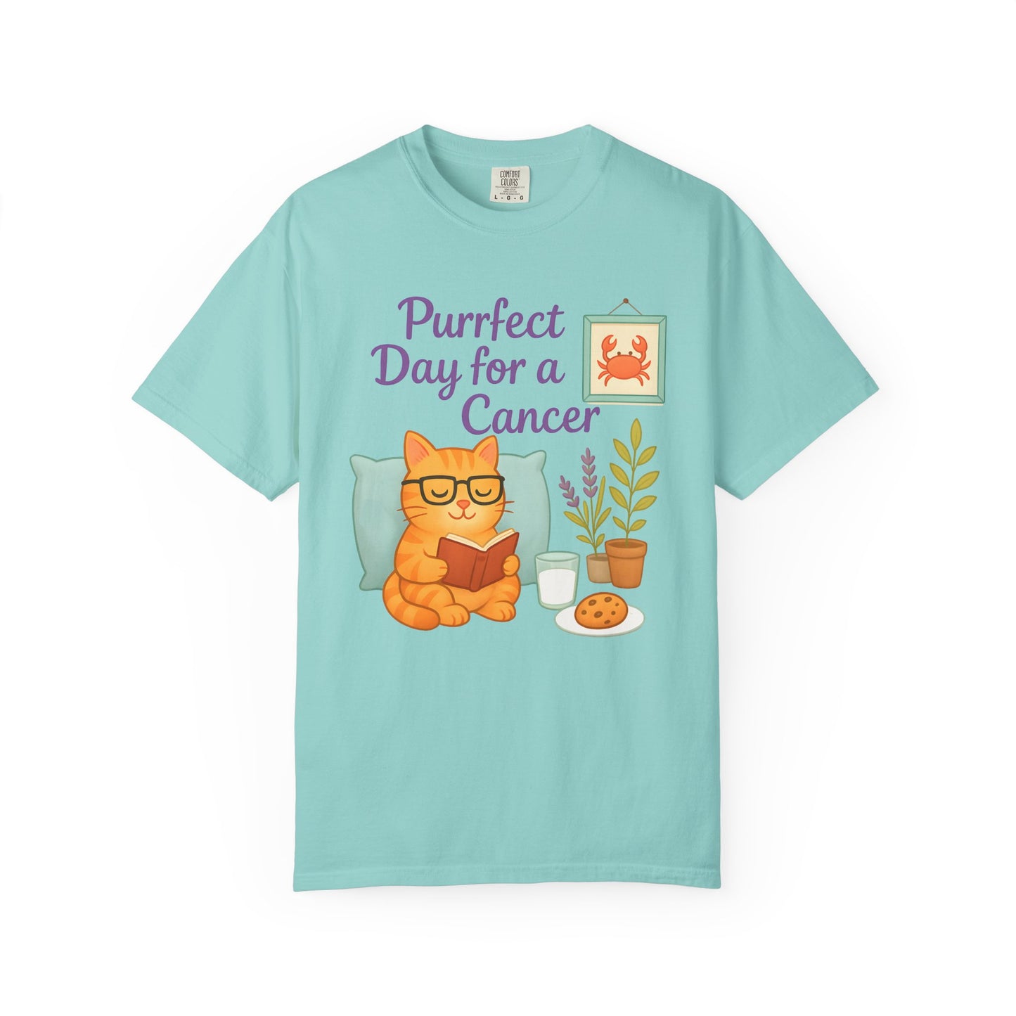 Purrfect Day for a Cancer – Funny Zodiac Cat Tee