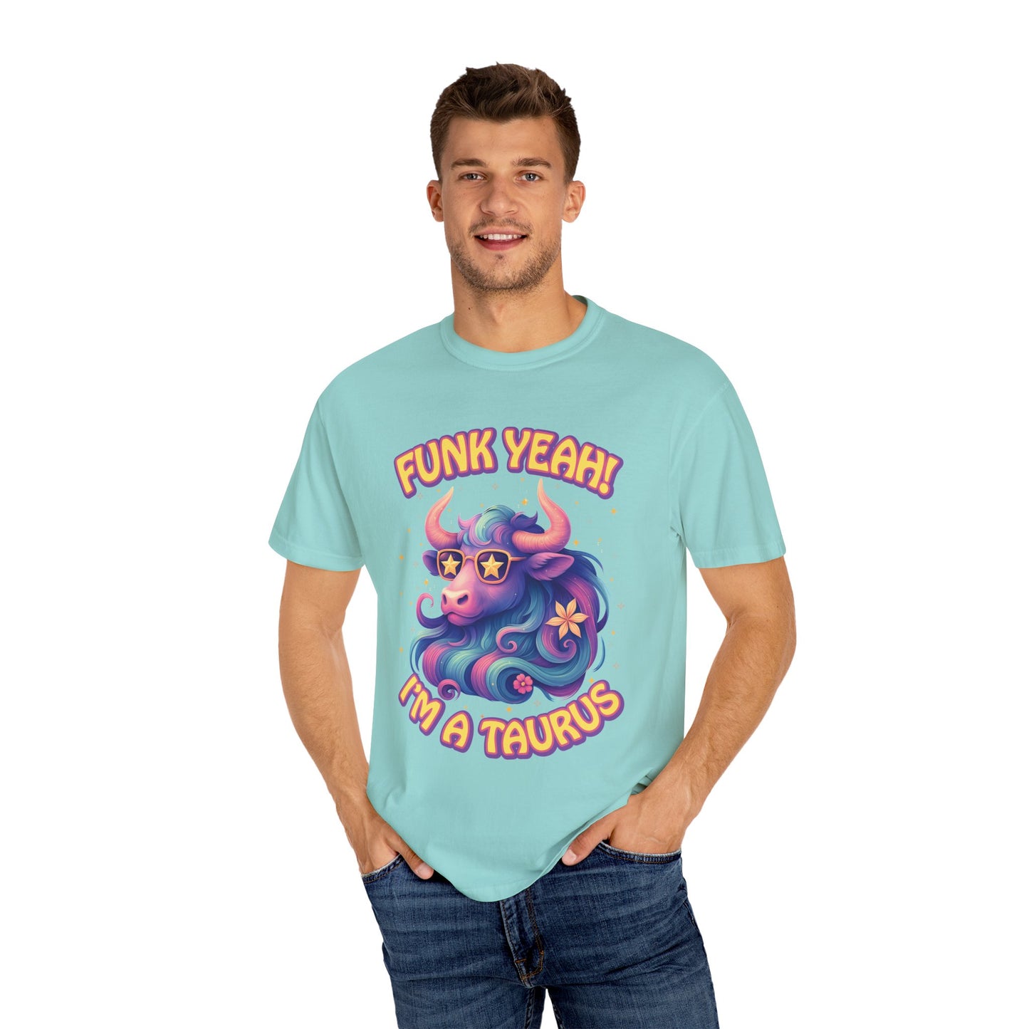 Funk Yeah I’m a Taurus Groovy Tee – Multicolor Retro Zodiac Shirt