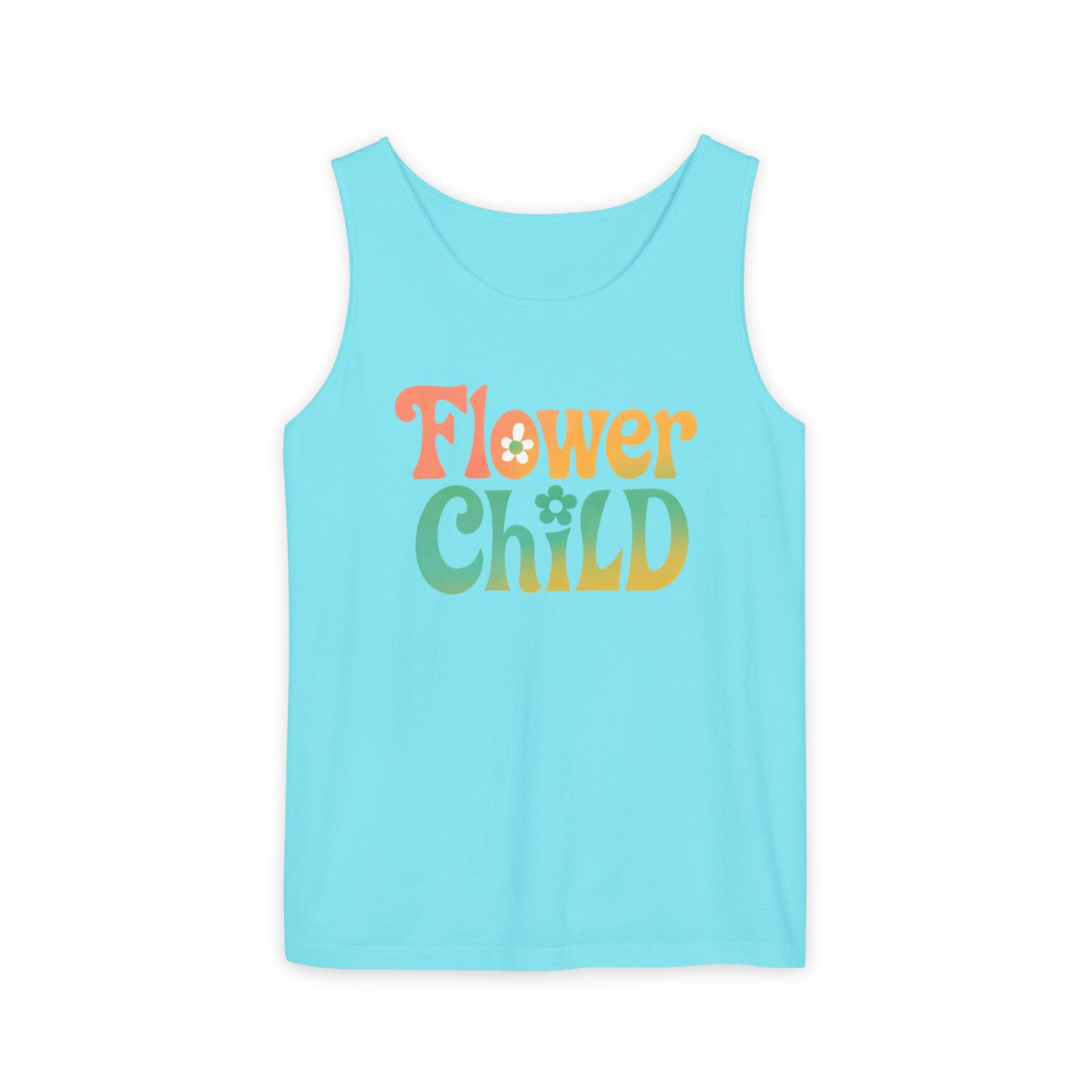 Flower Child - Boho Retro Style Sleeveless Tank (Unisex)