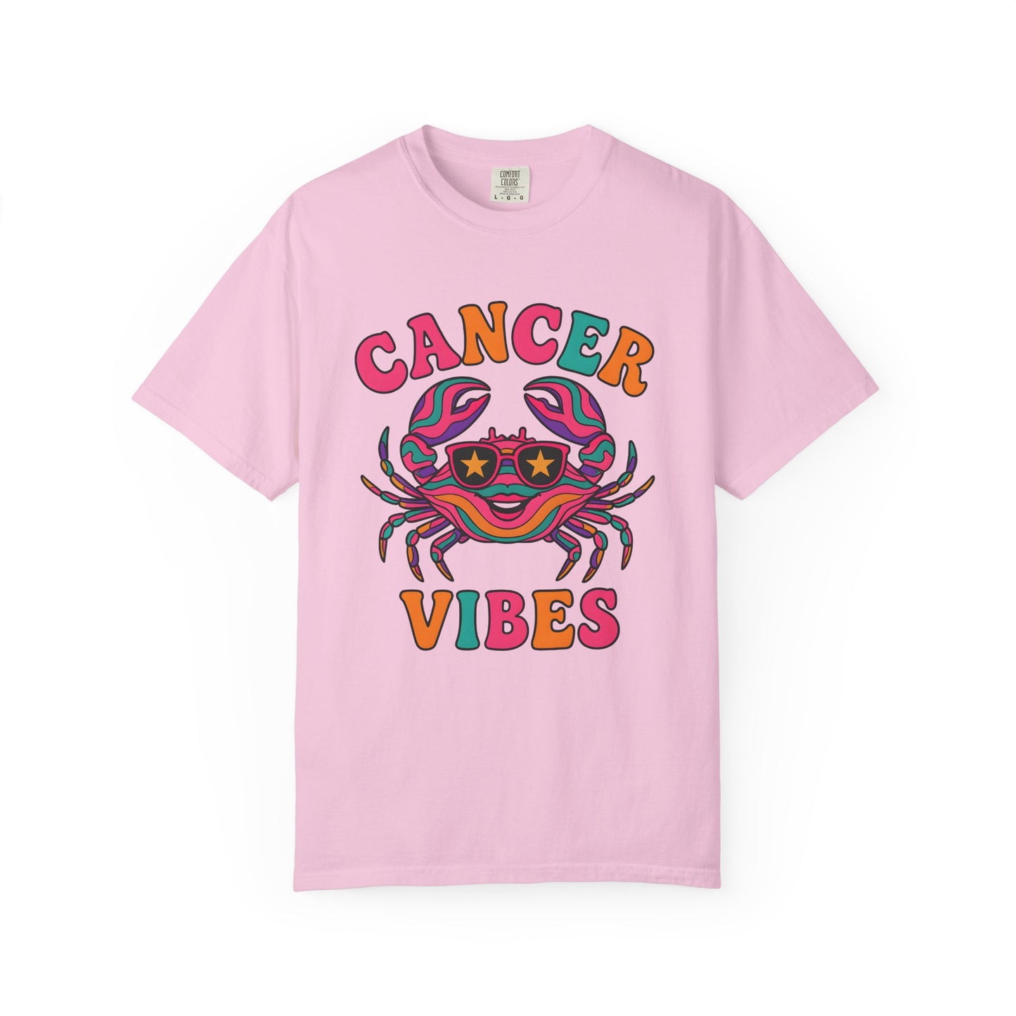 Cancer Vibes Tee – Colorful Retro Zodiac Shirt