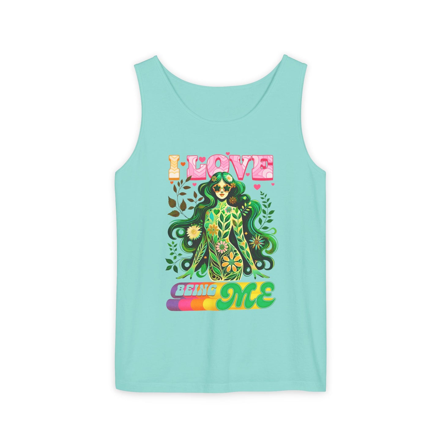 I Love Being Me - Colorful Retro Affirmation Tank (Unisex)