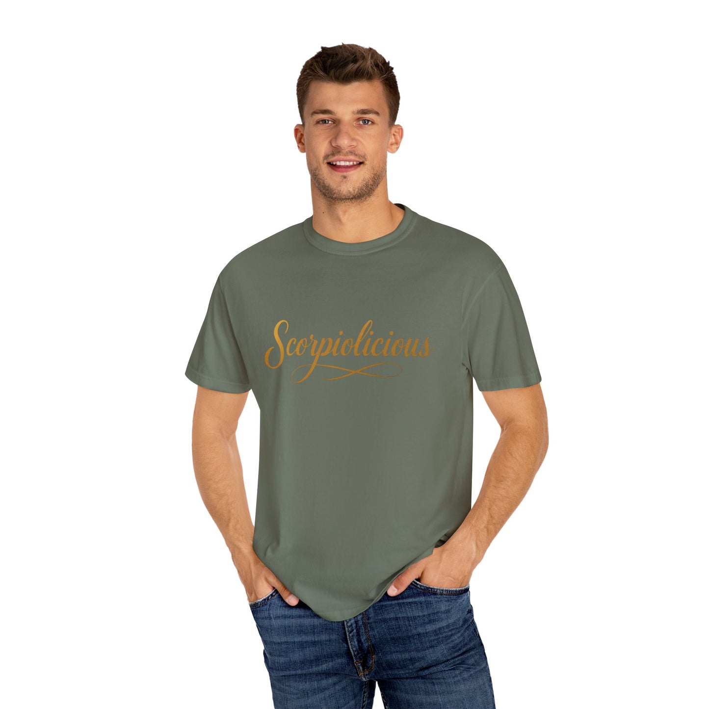 Scorpiolicious – Retro Script Scorpio Tee