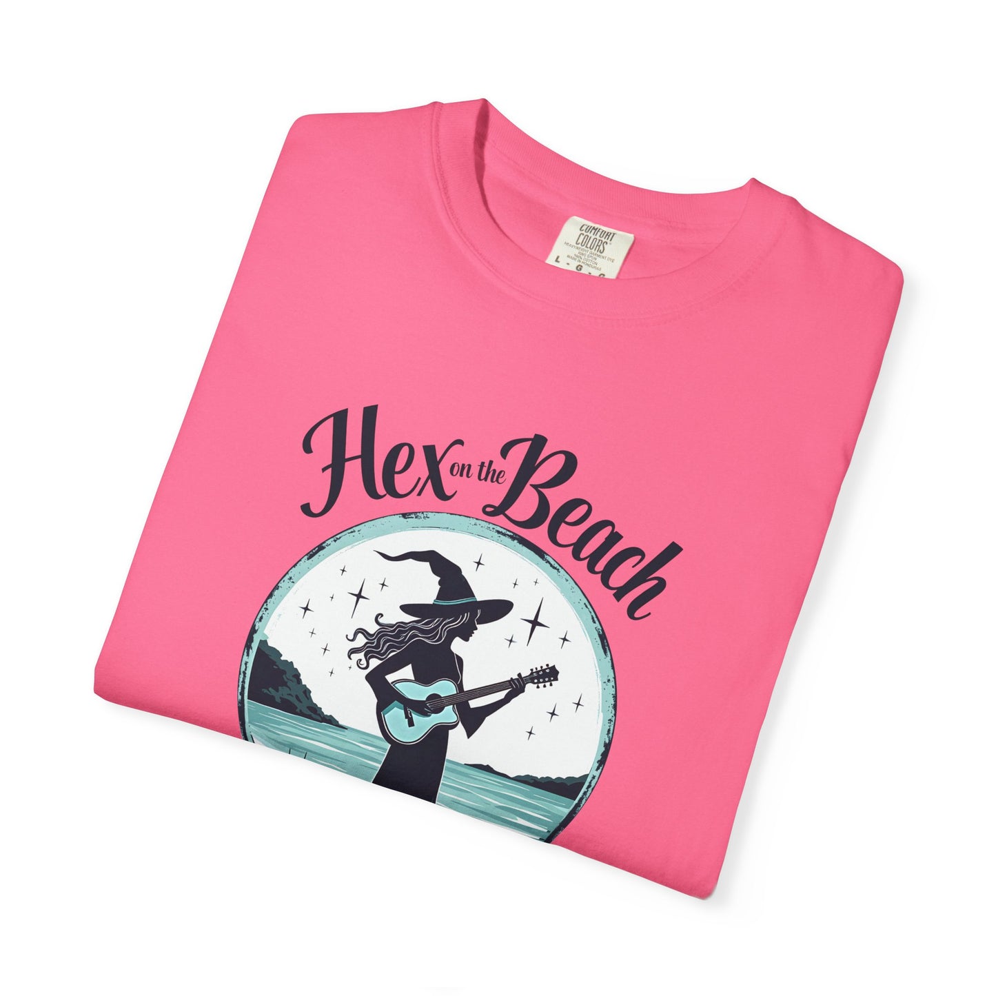 Hex on the Beach - Funny Witch Guitar Tee