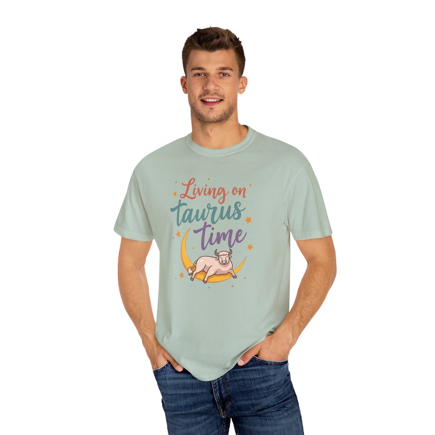 Living on Taurus Time – Colorful Tee Zodiac Shirt