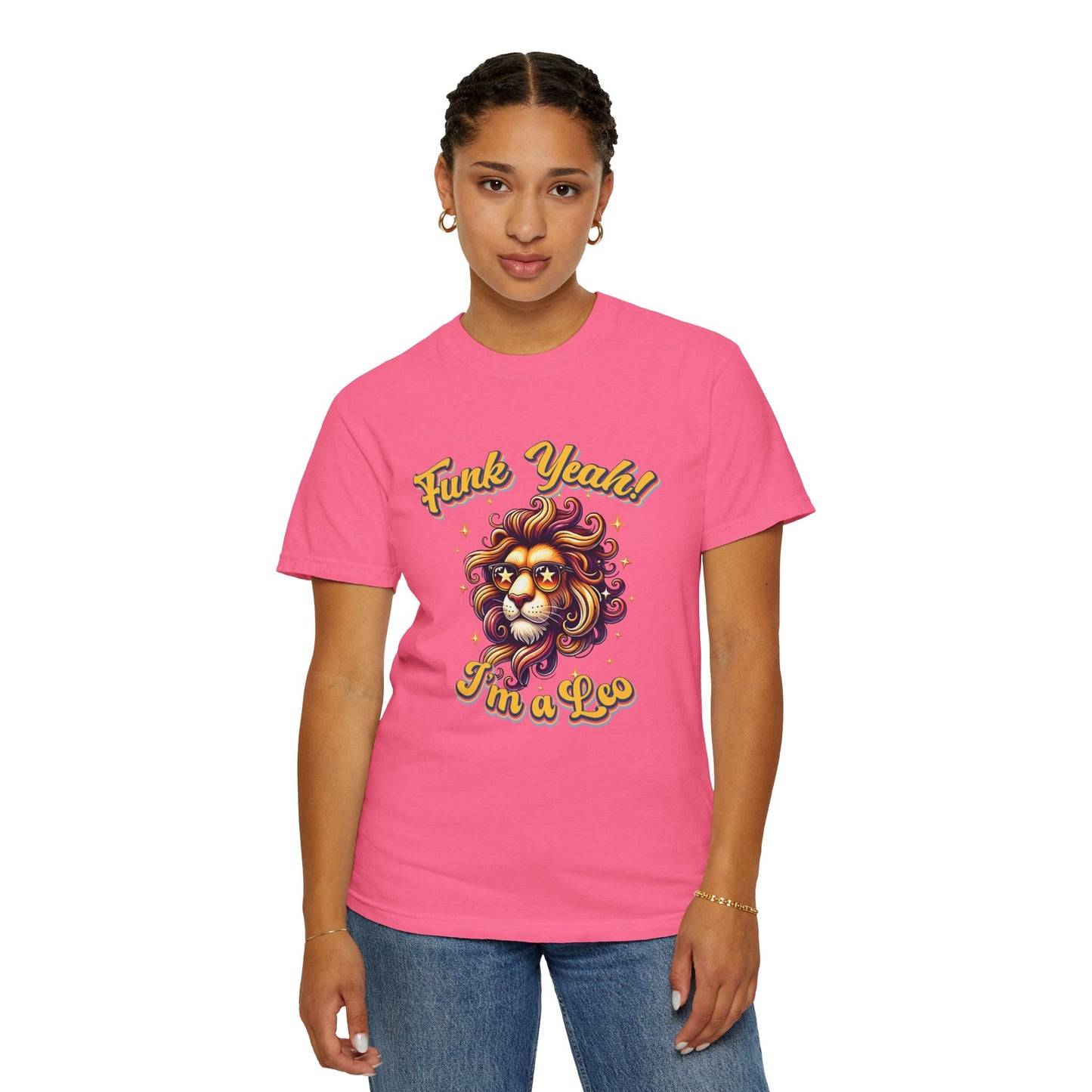 Funk Yeah I’m a Leo- Retro Groovy Lion T-Shirt