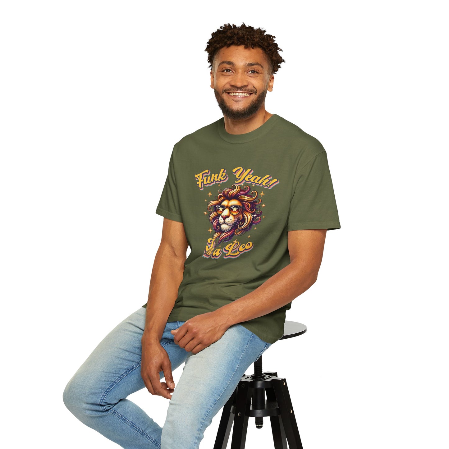 Funk Yeah I’m a Leo- Retro Groovy Lion T-Shirt