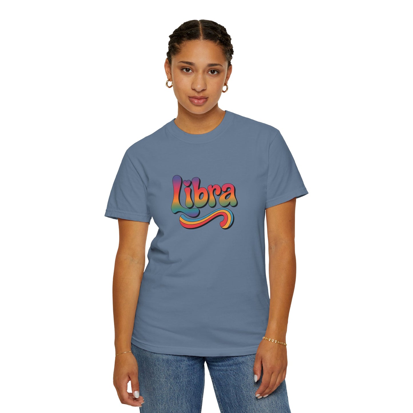 Libra β Retro Wavy Groovescape Zodiac Tee