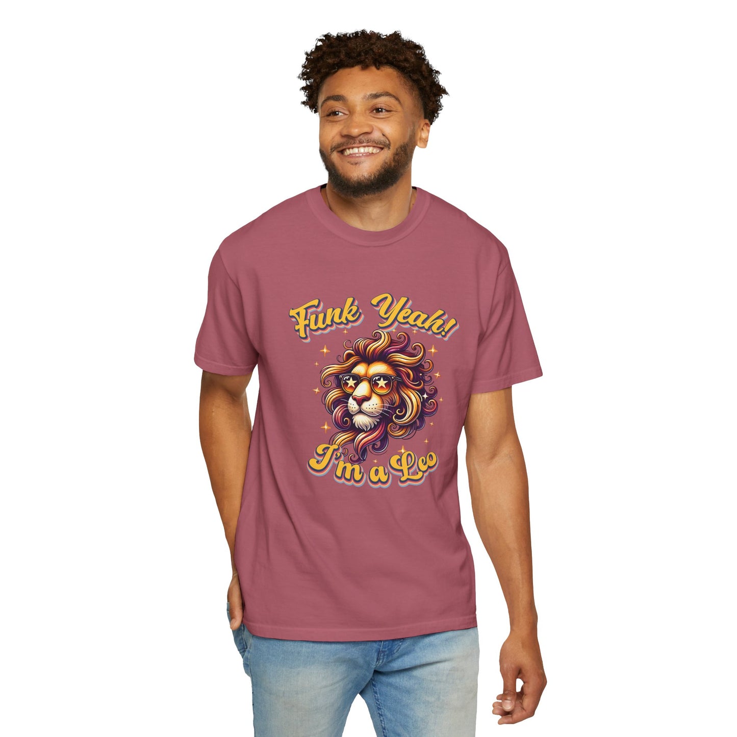 Funk Yeah I’m a Leo- Retro Groovy Lion T-Shirt