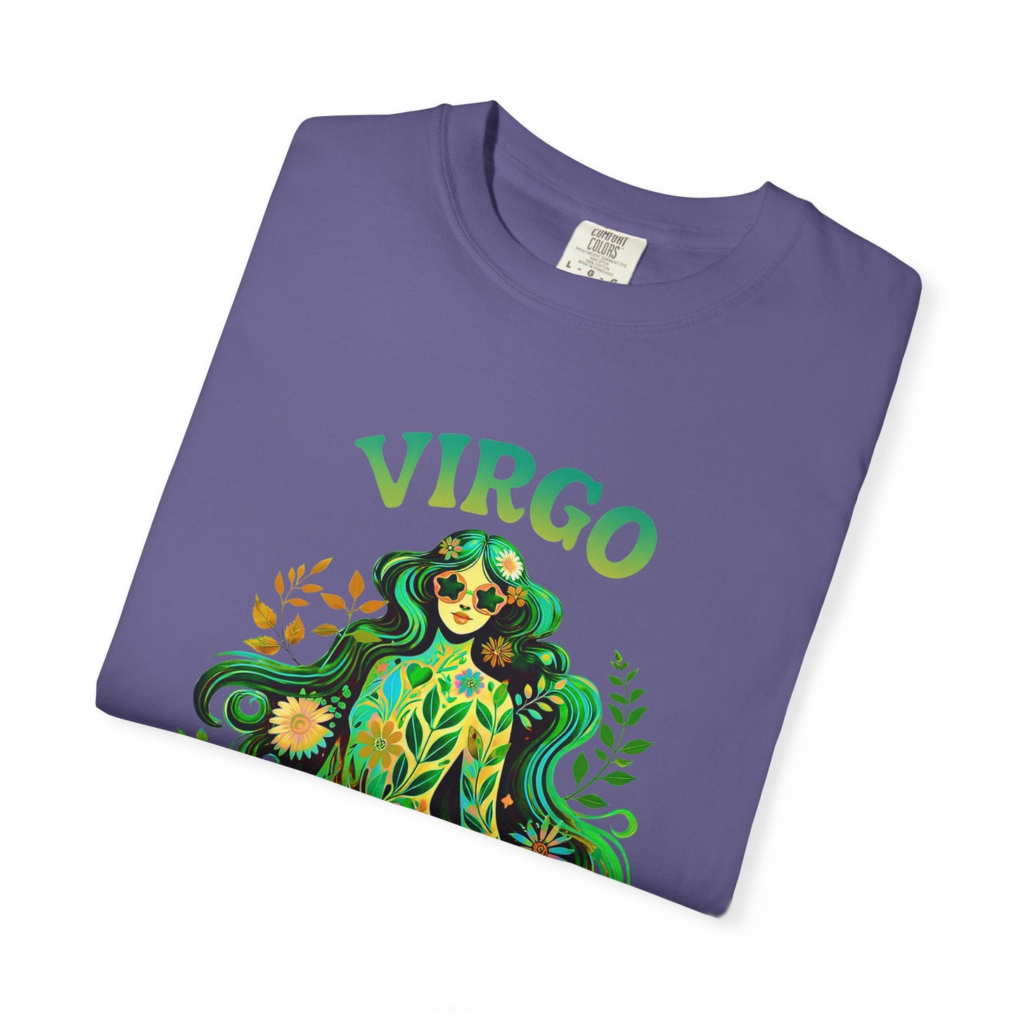 Virgo Flower Child – Vibrant Retro Zodiac Tee
