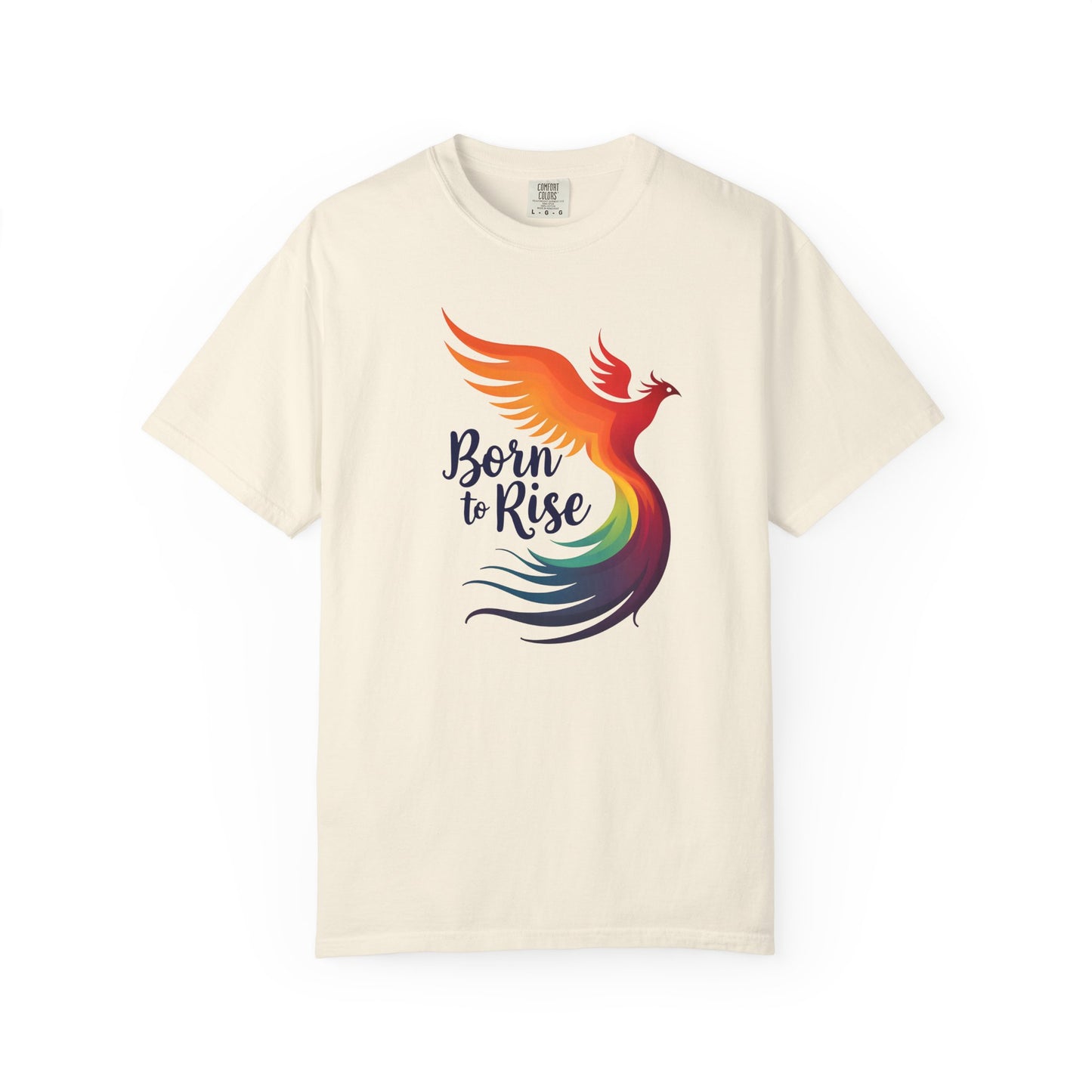 Born to Rise - Colorful Phoenix Affirmation Empowerment Tee