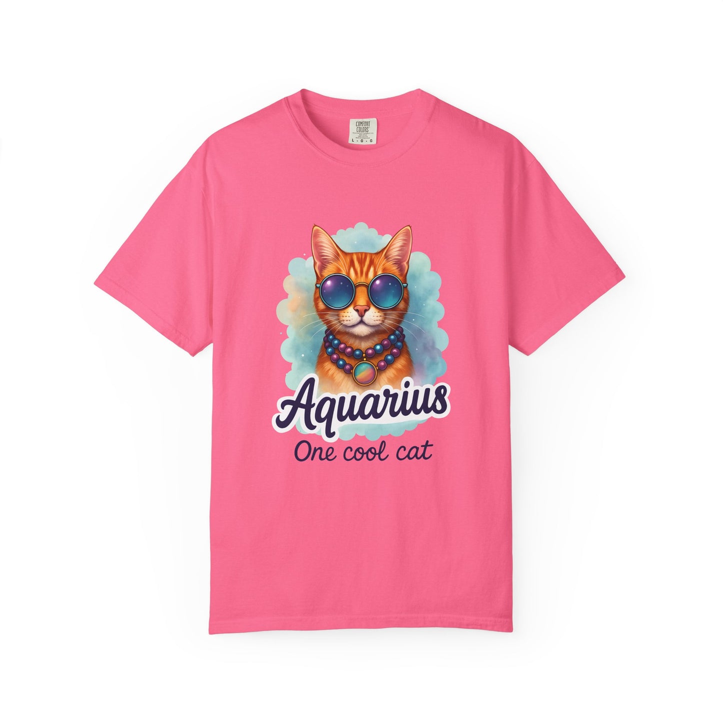 Aquarius One Cool Cat – Groovy Cosmic Kitty T-shirt