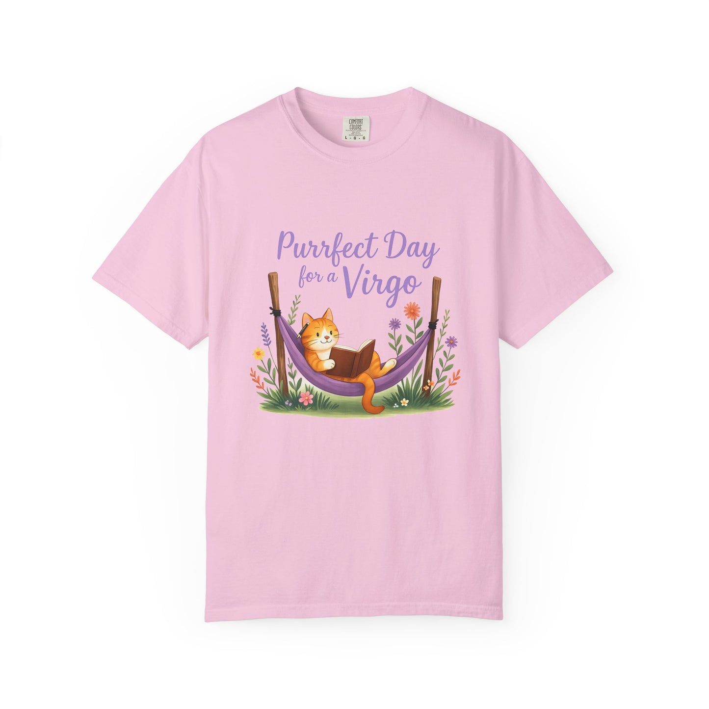 Purrfect Day for a Virgo Tee β Colorful Zodiac Cat Shirt