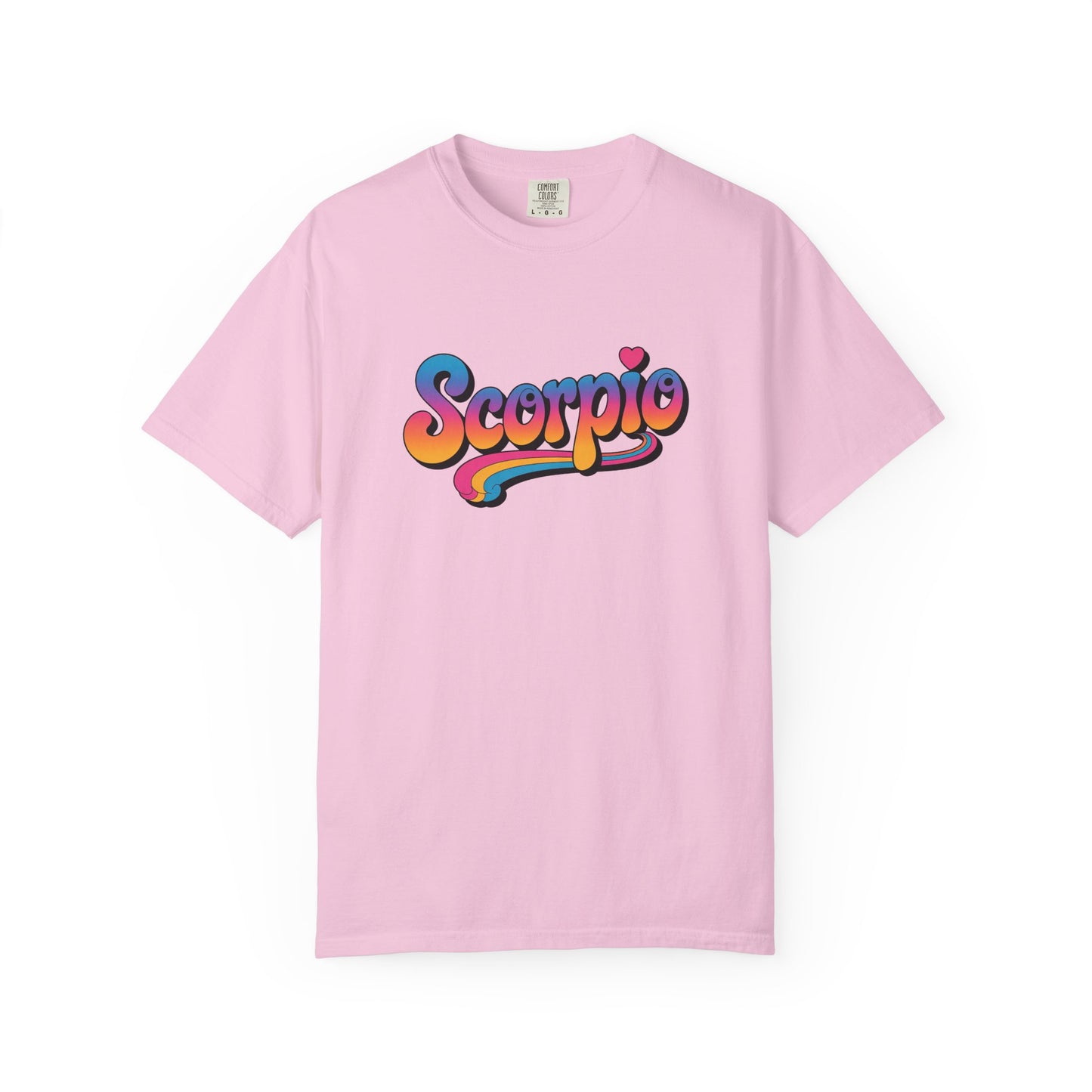 Scorpio Retro Groovy Tee – Multicolor Zodiac Shirt