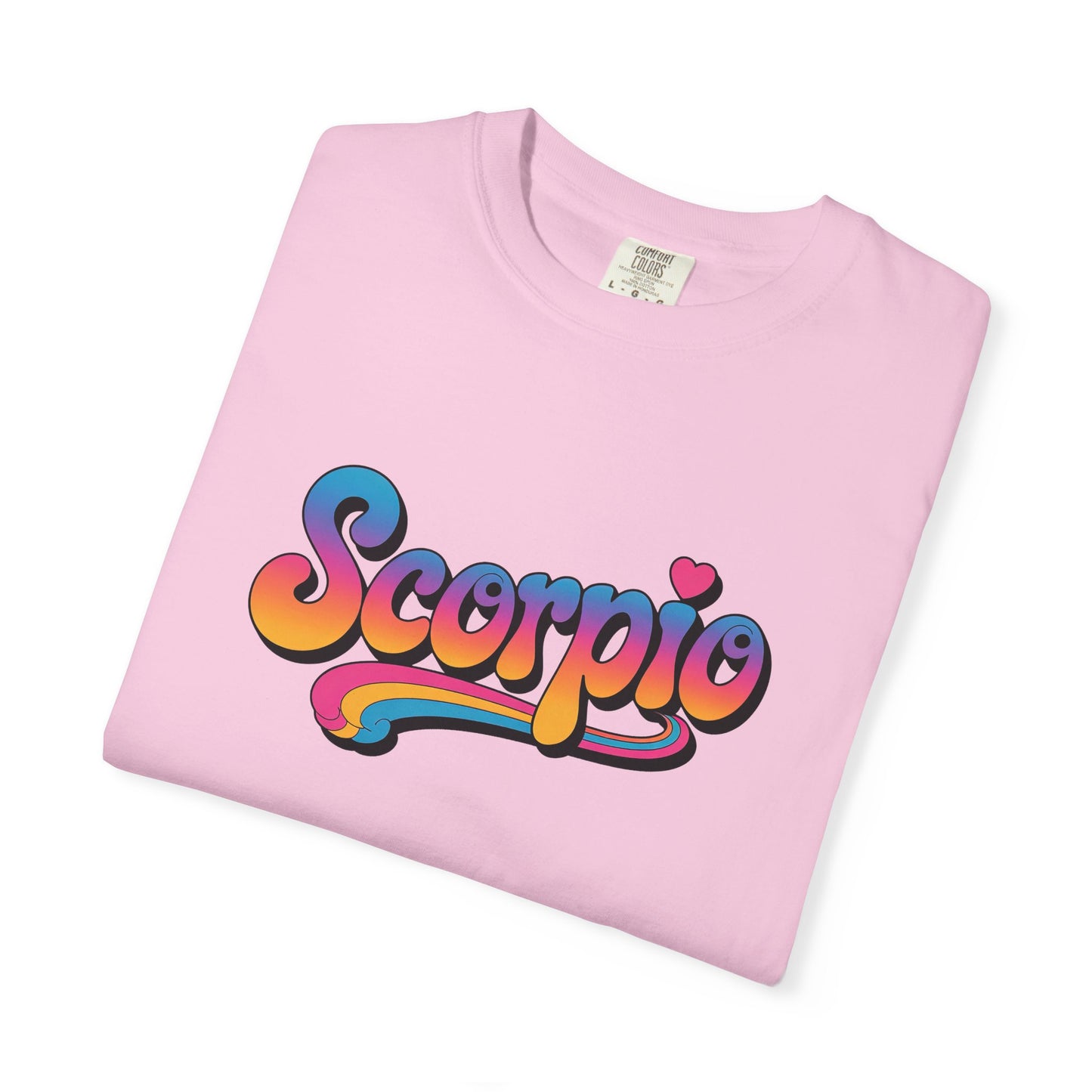 Scorpio Retro Groovy Tee – Multicolor Zodiac Shirt
