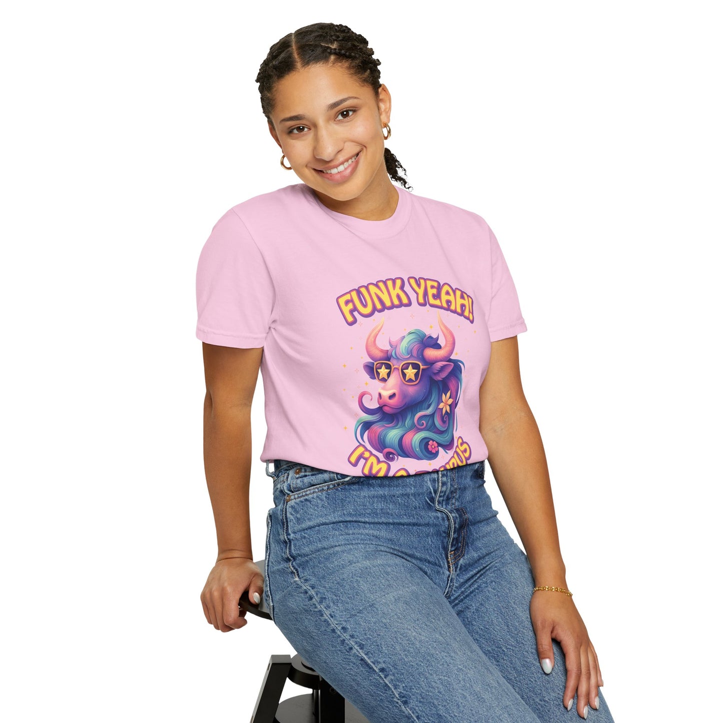 Funk Yeah! I’m a Taurus Retro – Colorful Tee Funny Zodiac Shirt
