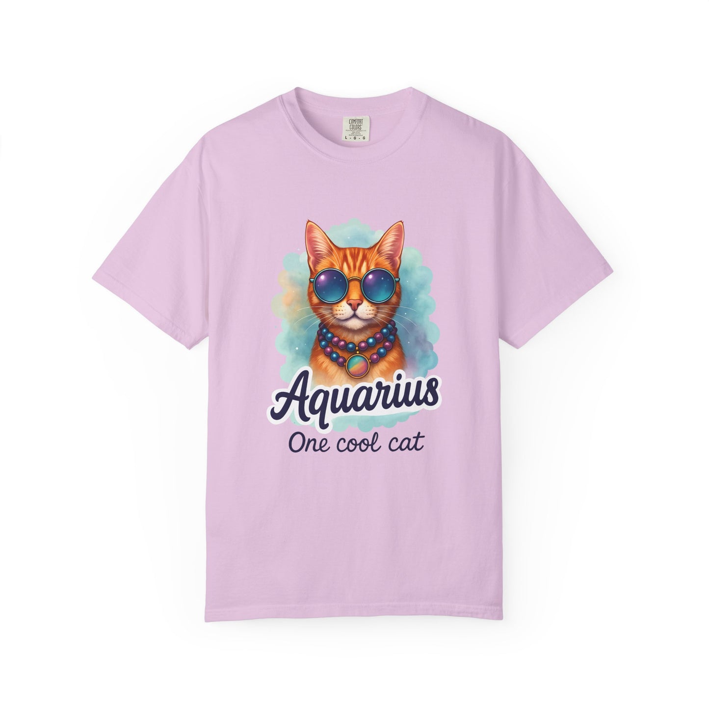 Aquarius One Cool Cat – Groovy Cosmic Kitty T-shirt